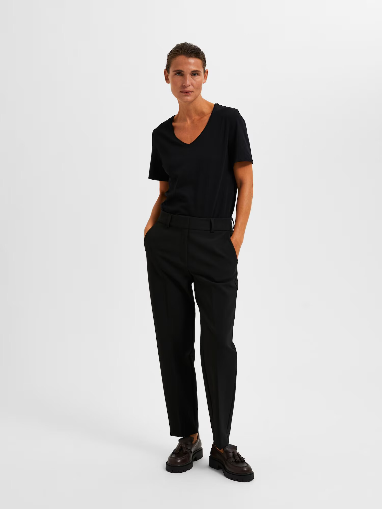 SELECTED FEMME Pantaloni 'RITA-RIA' negru - Pled.ro