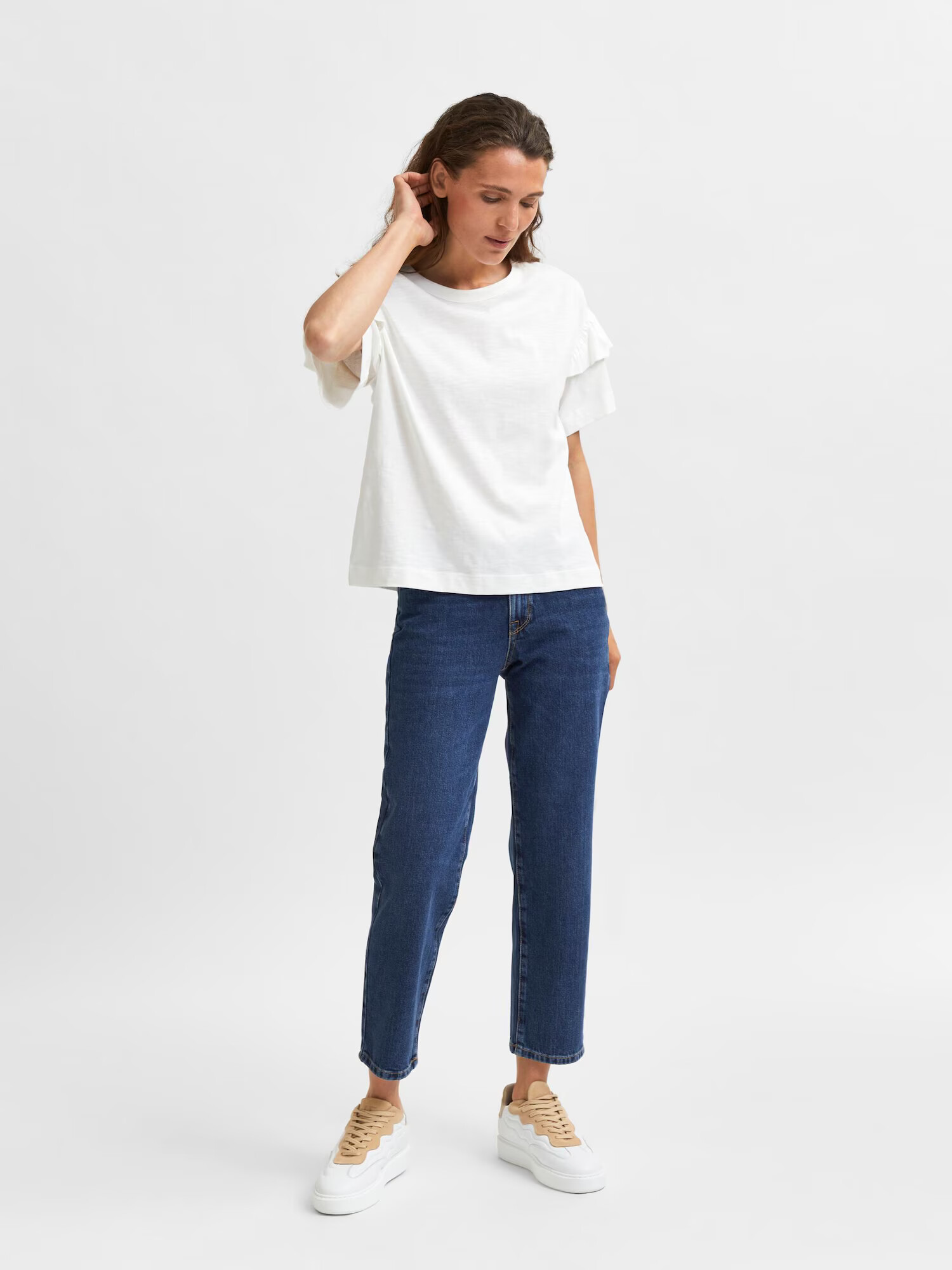 Selected Femme Petite Jeans 'Lyda' albastru închis - Pled.ro