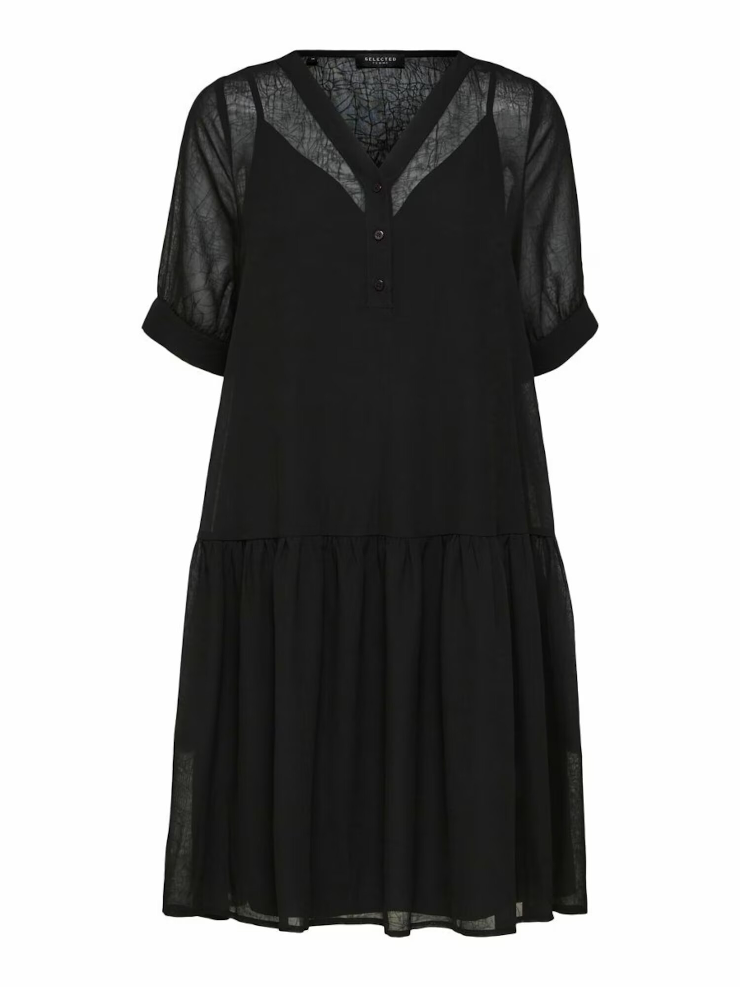 Selected Femme Petite Rochie negru - Pled.ro