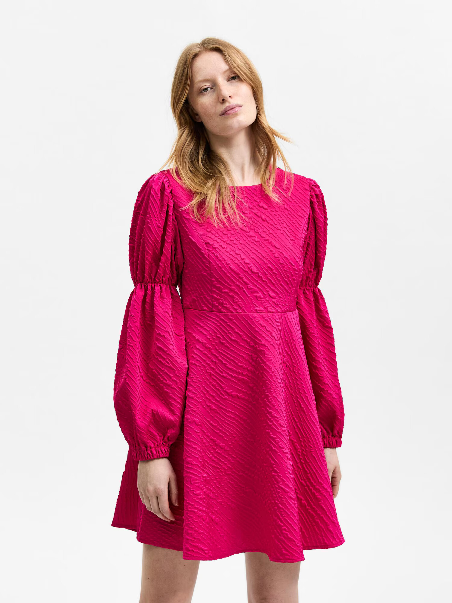 SELECTED FEMME Rochie fucsia - Pled.ro