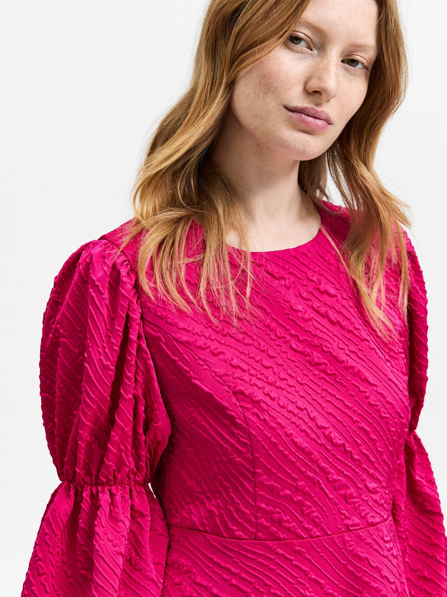 SELECTED FEMME Rochie fucsia - Pled.ro