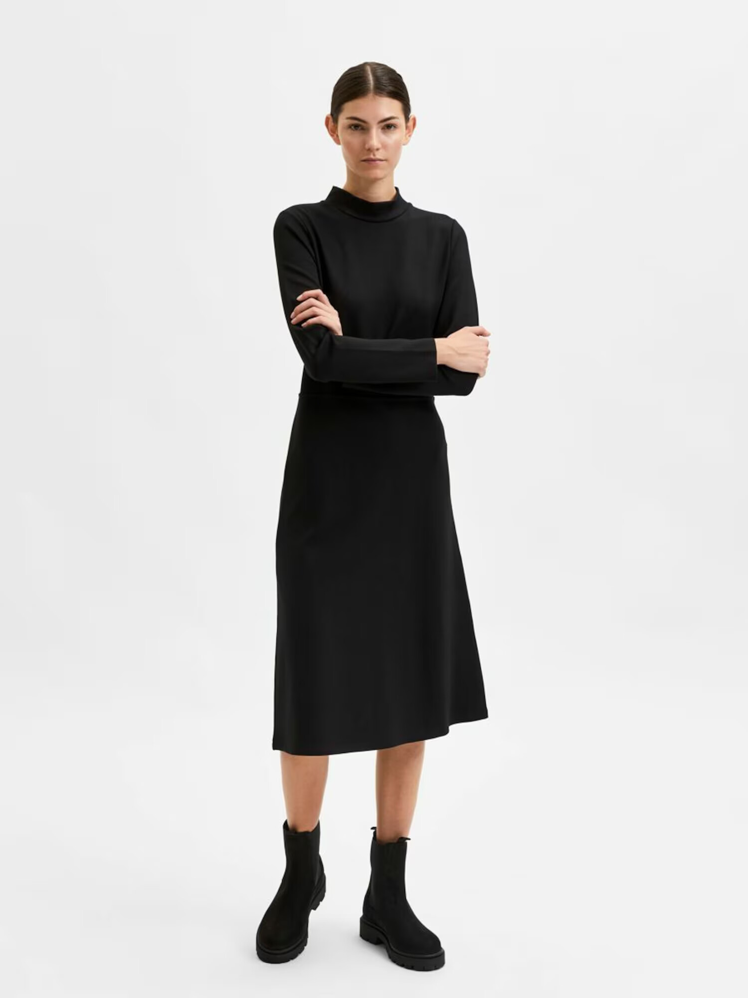 SELECTED FEMME Rochie negru - Pled.ro