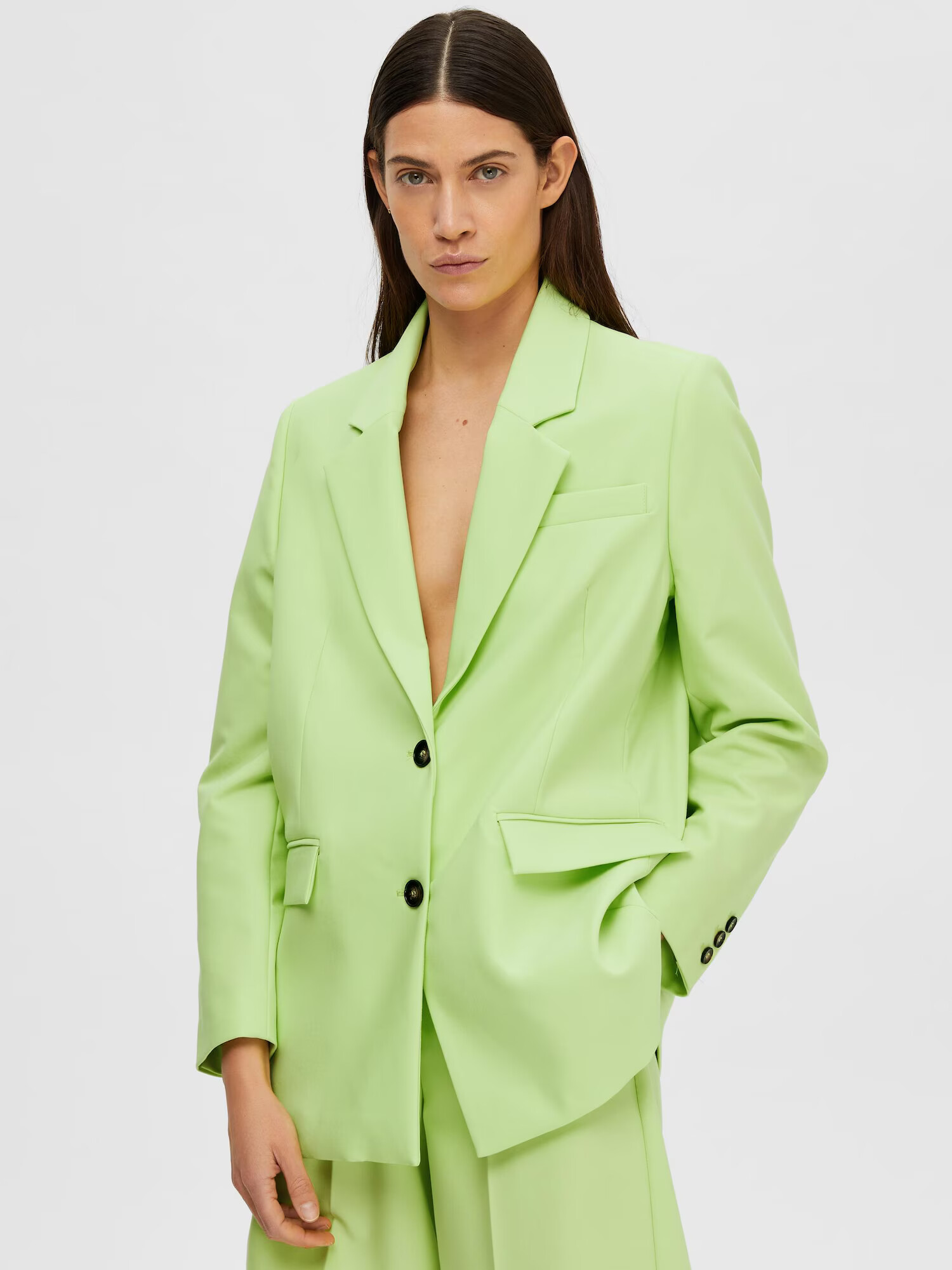 SELECTED FEMME Sacou 'Binna' verde deschis - Pled.ro