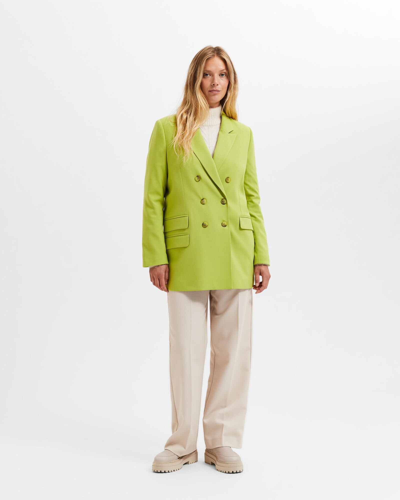 SELECTED FEMME Sacou verde deschis - Pled.ro