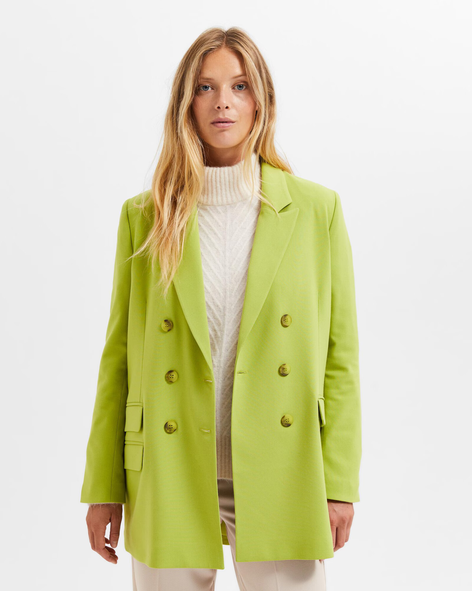 SELECTED FEMME Sacou verde deschis - Pled.ro