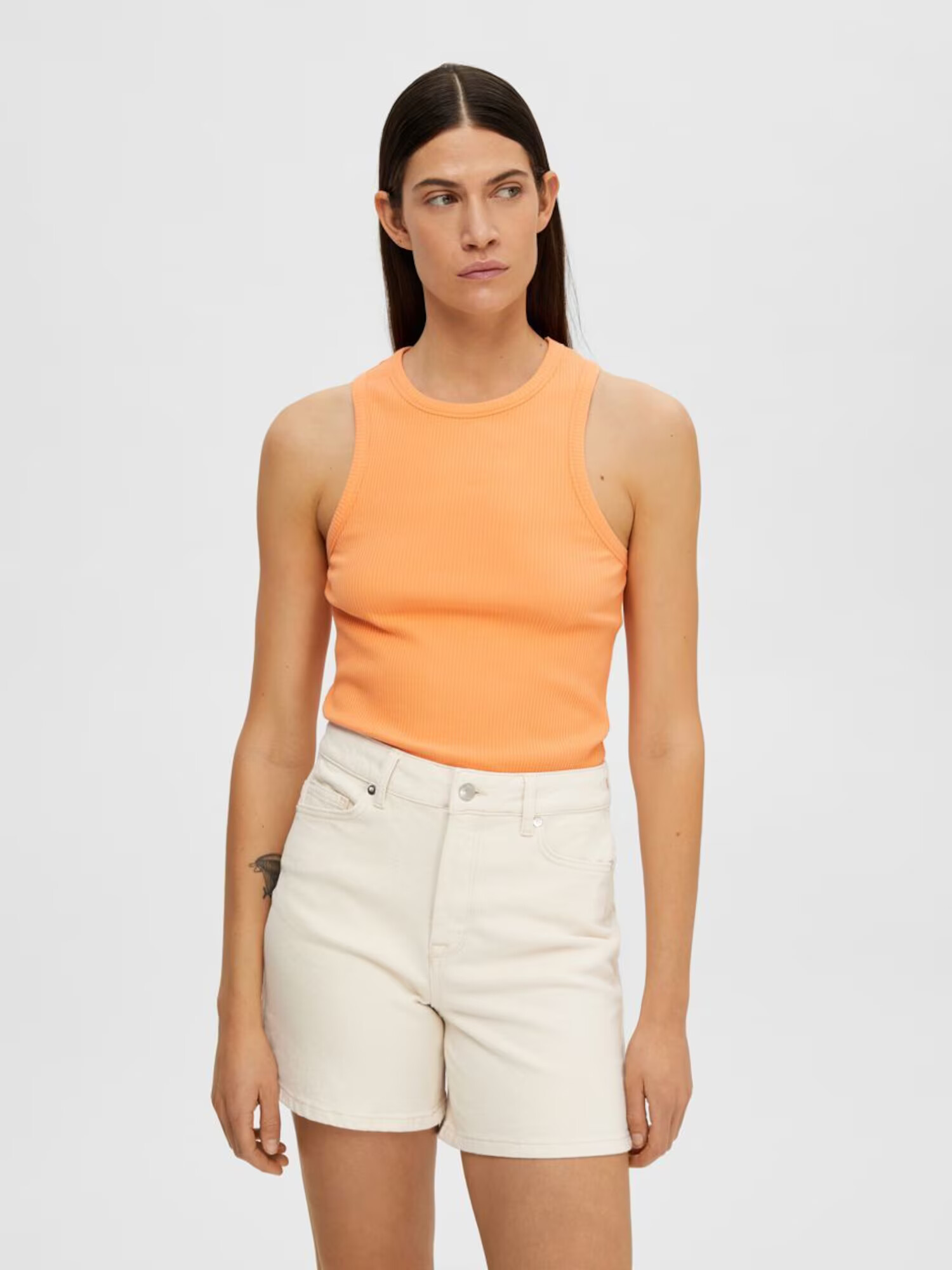 SELECTED FEMME Top portocaliu - Pled.ro