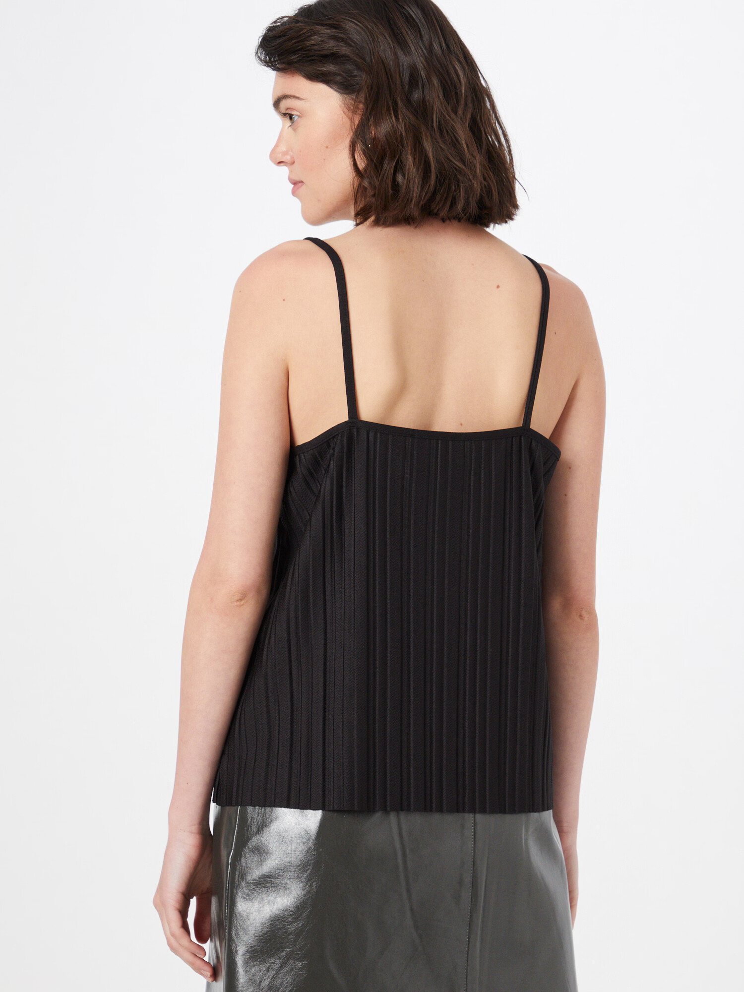 SELECTED FEMME Top 'TERLE' negru - Pled.ro