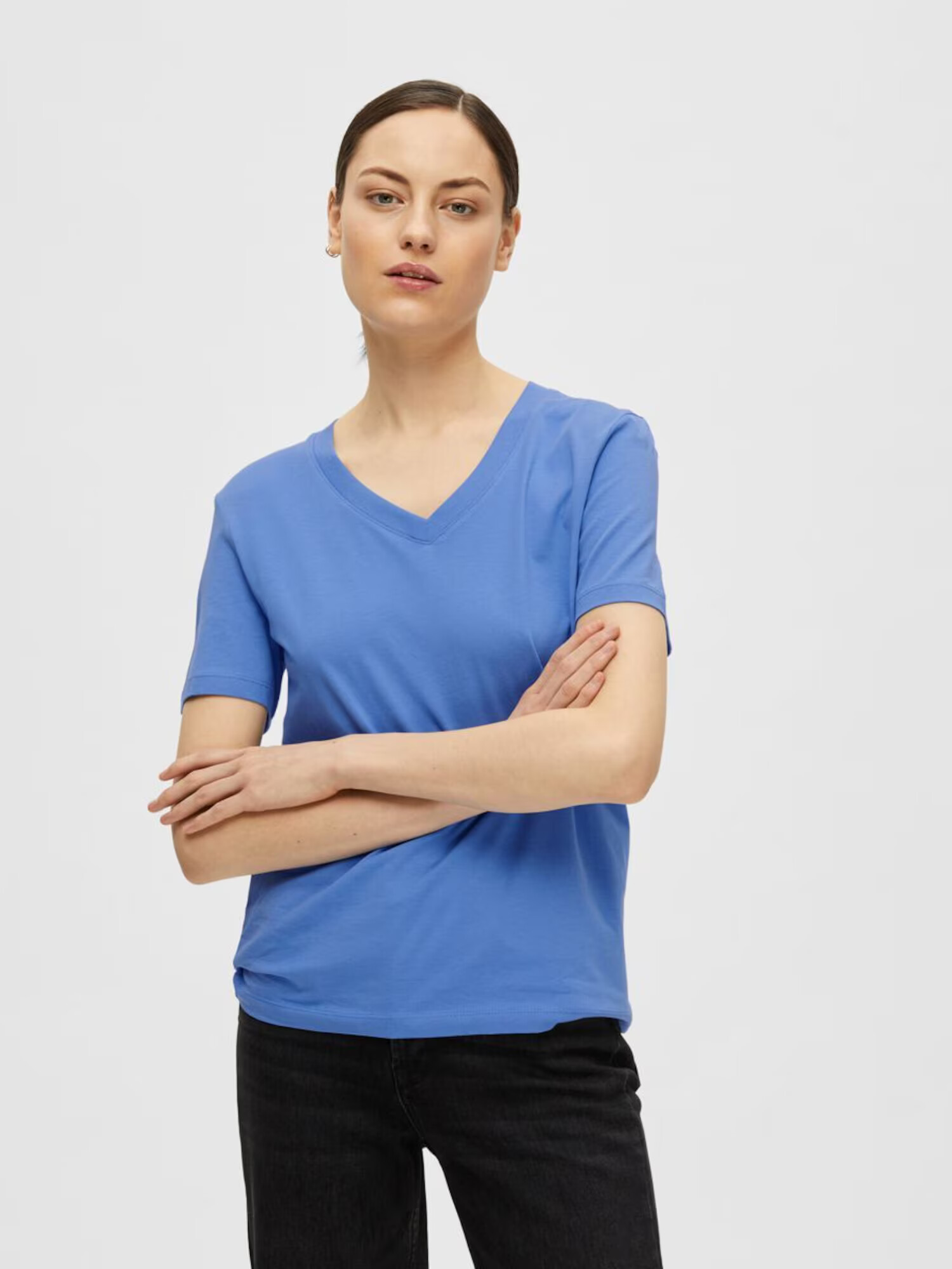 SELECTED FEMME Tricou albastru - Pled.ro