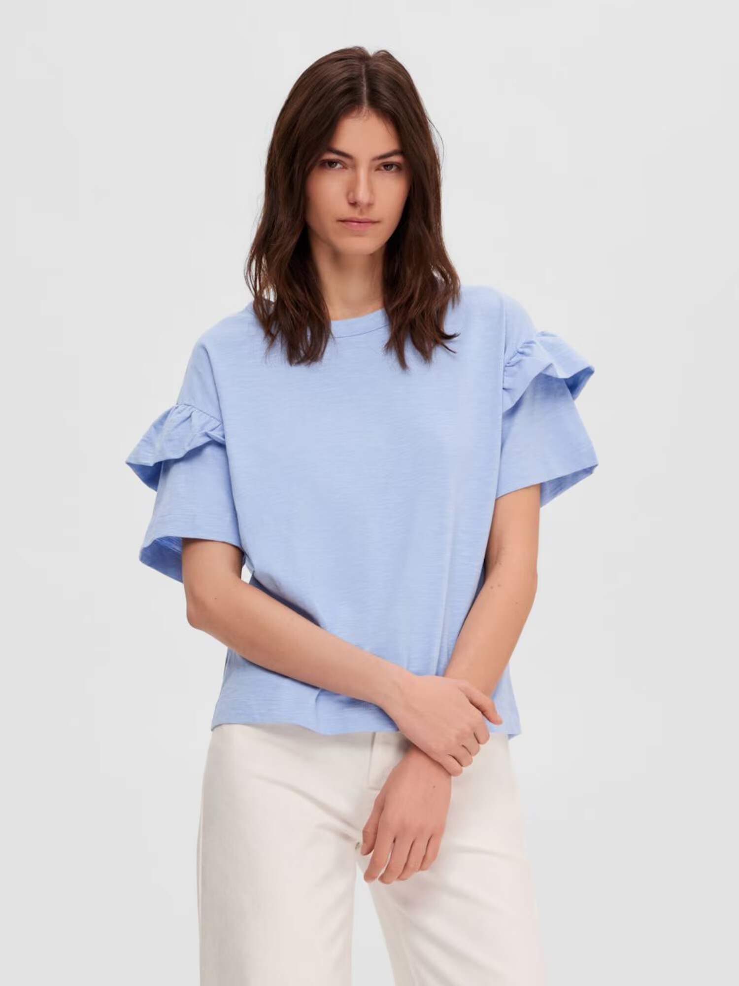 SELECTED FEMME Tricou albastru - Pled.ro