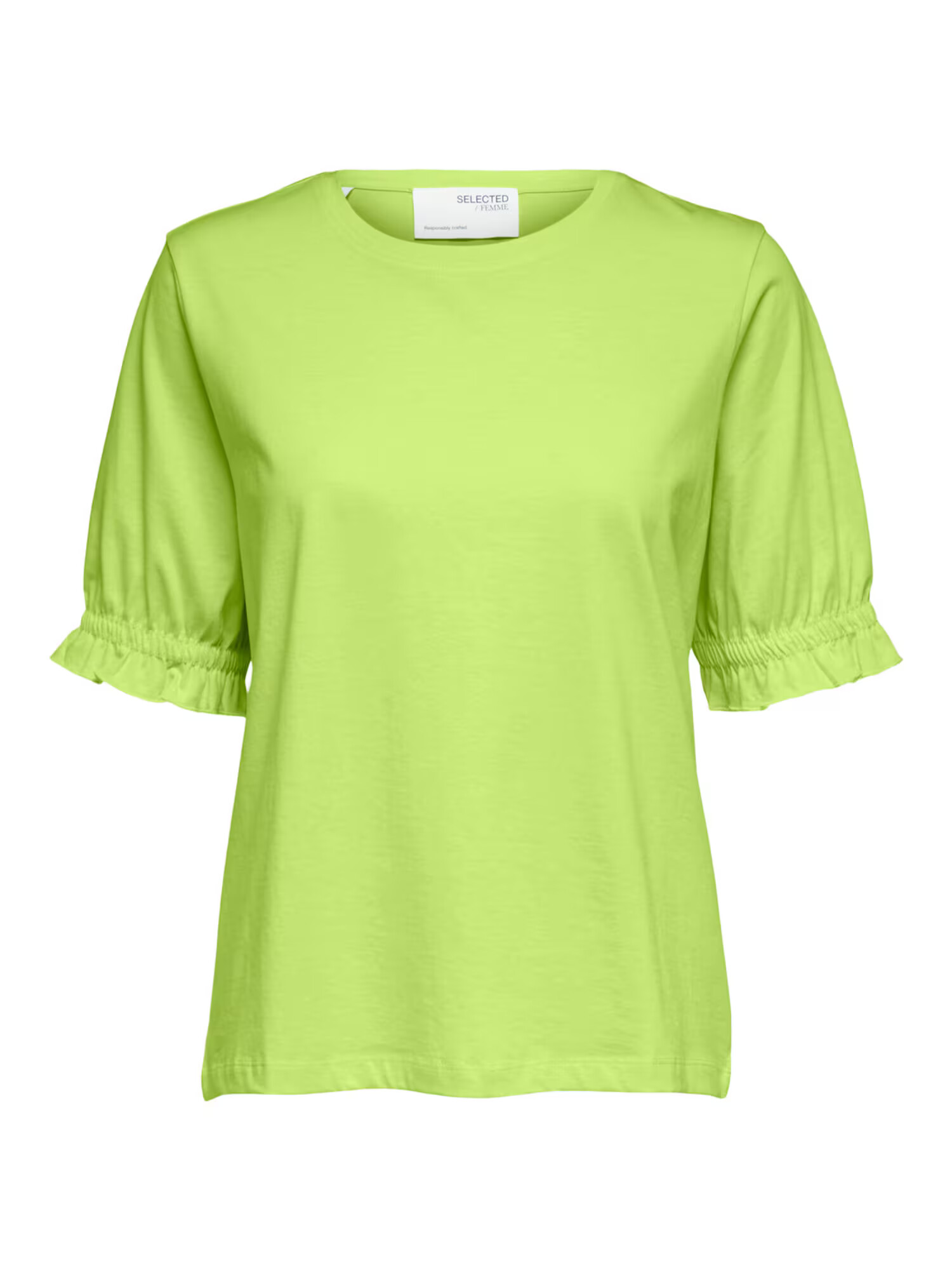 SELECTED FEMME Tricou 'Lilliana' verde kiwi - Pled.ro