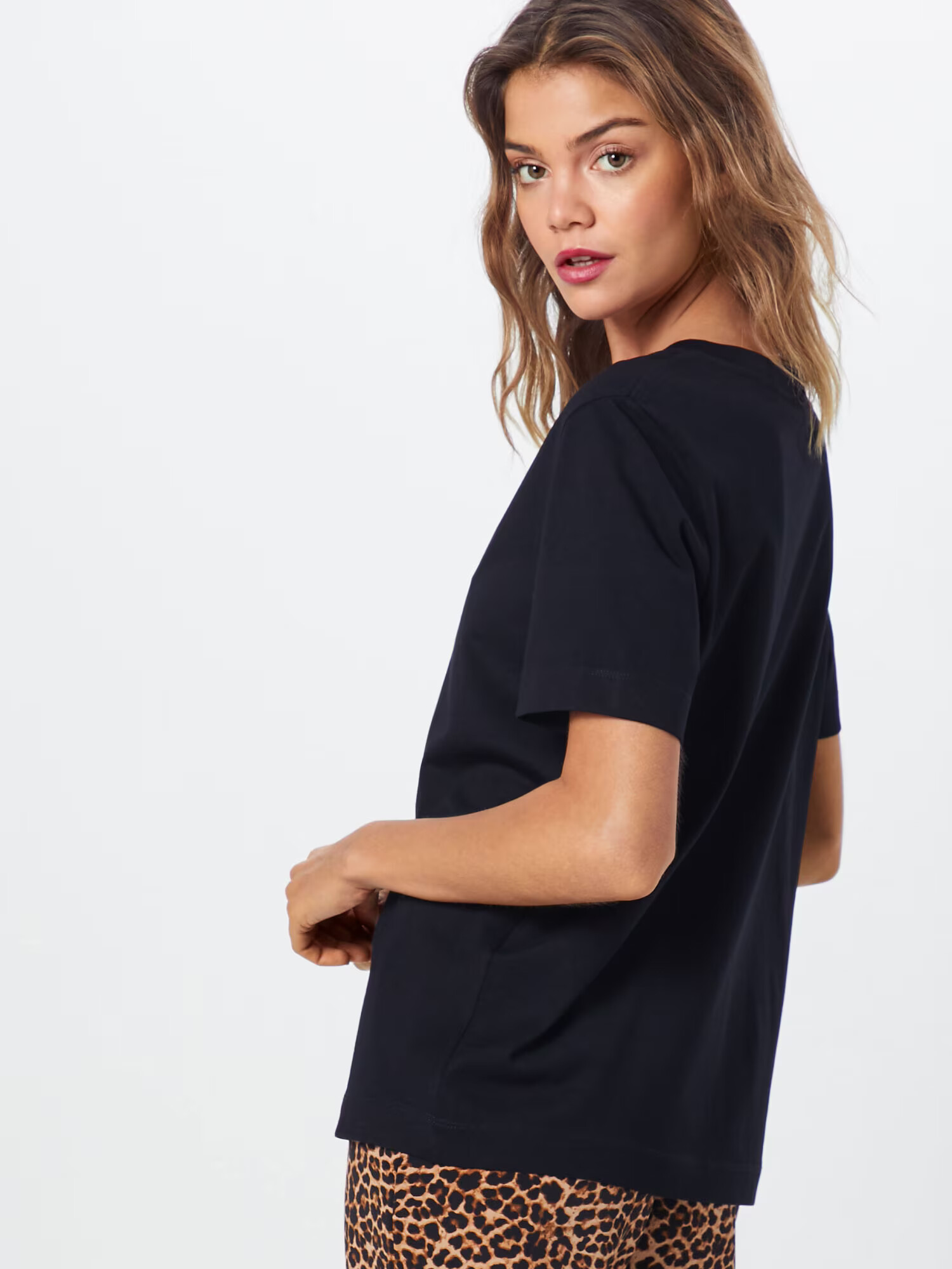 SELECTED FEMME Tricou negru - Pled.ro