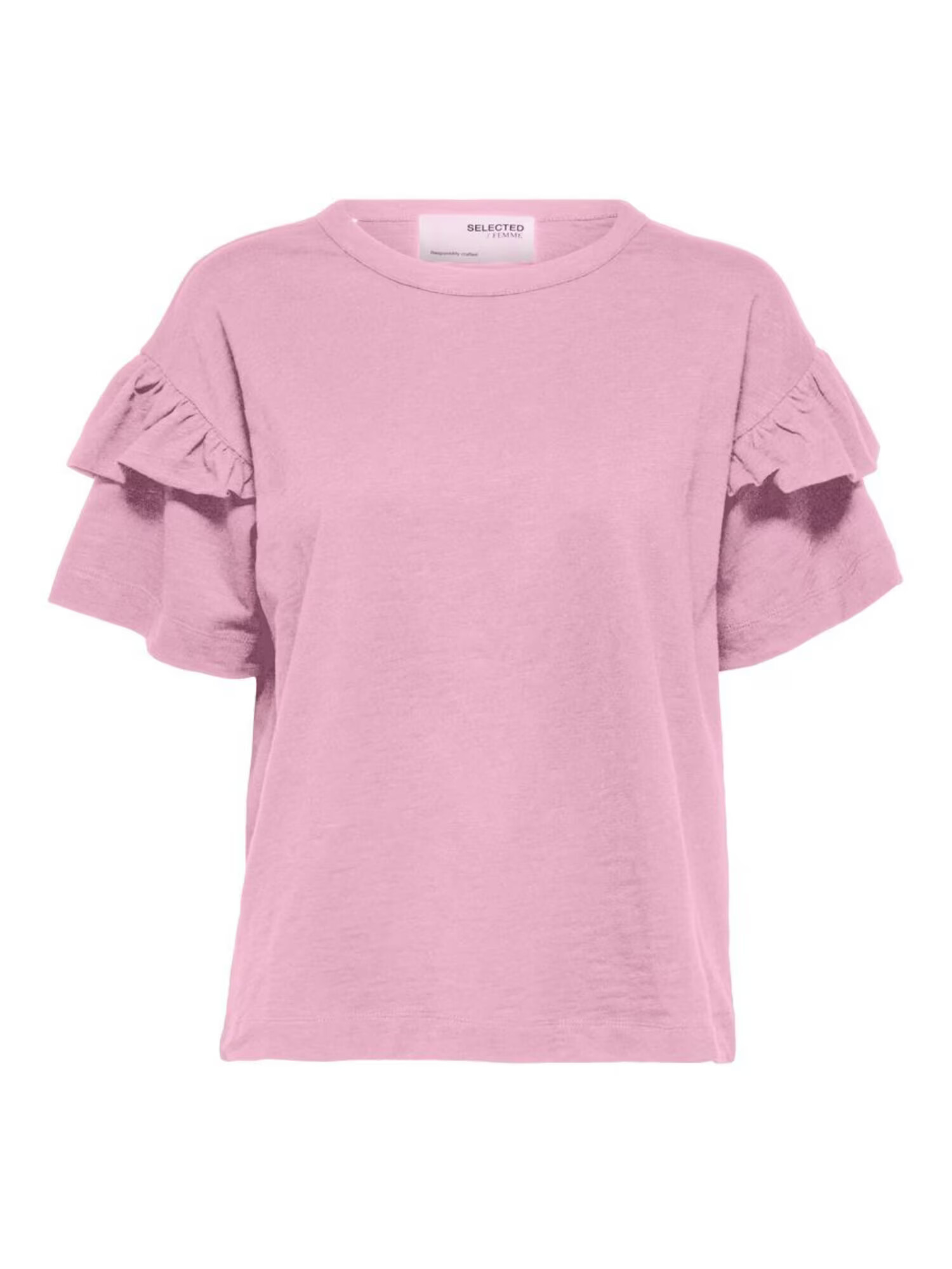 SELECTED FEMME Tricou 'Rylie' roz - Pled.ro