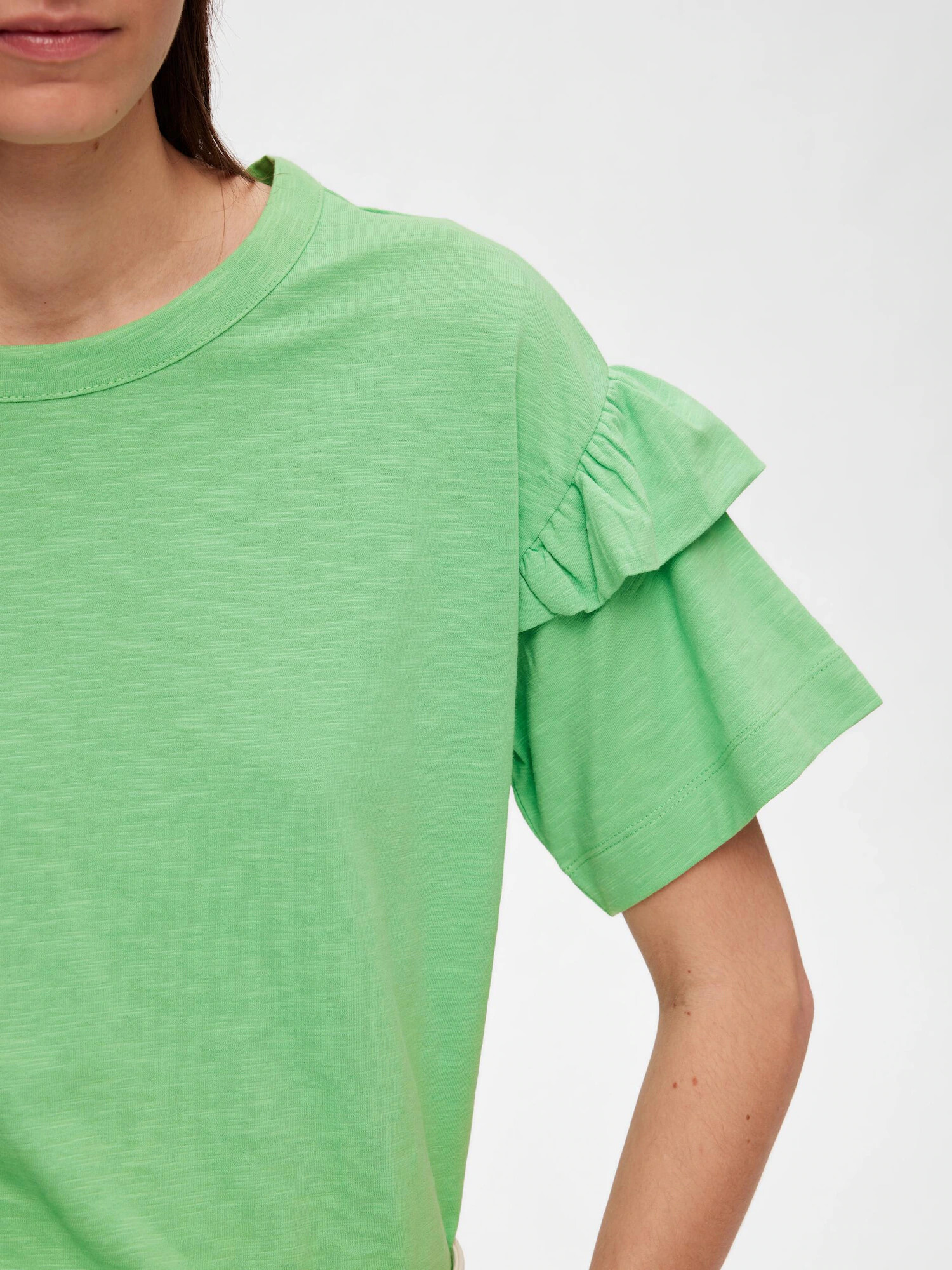 SELECTED FEMME Tricou 'Rylie' verde - Pled.ro