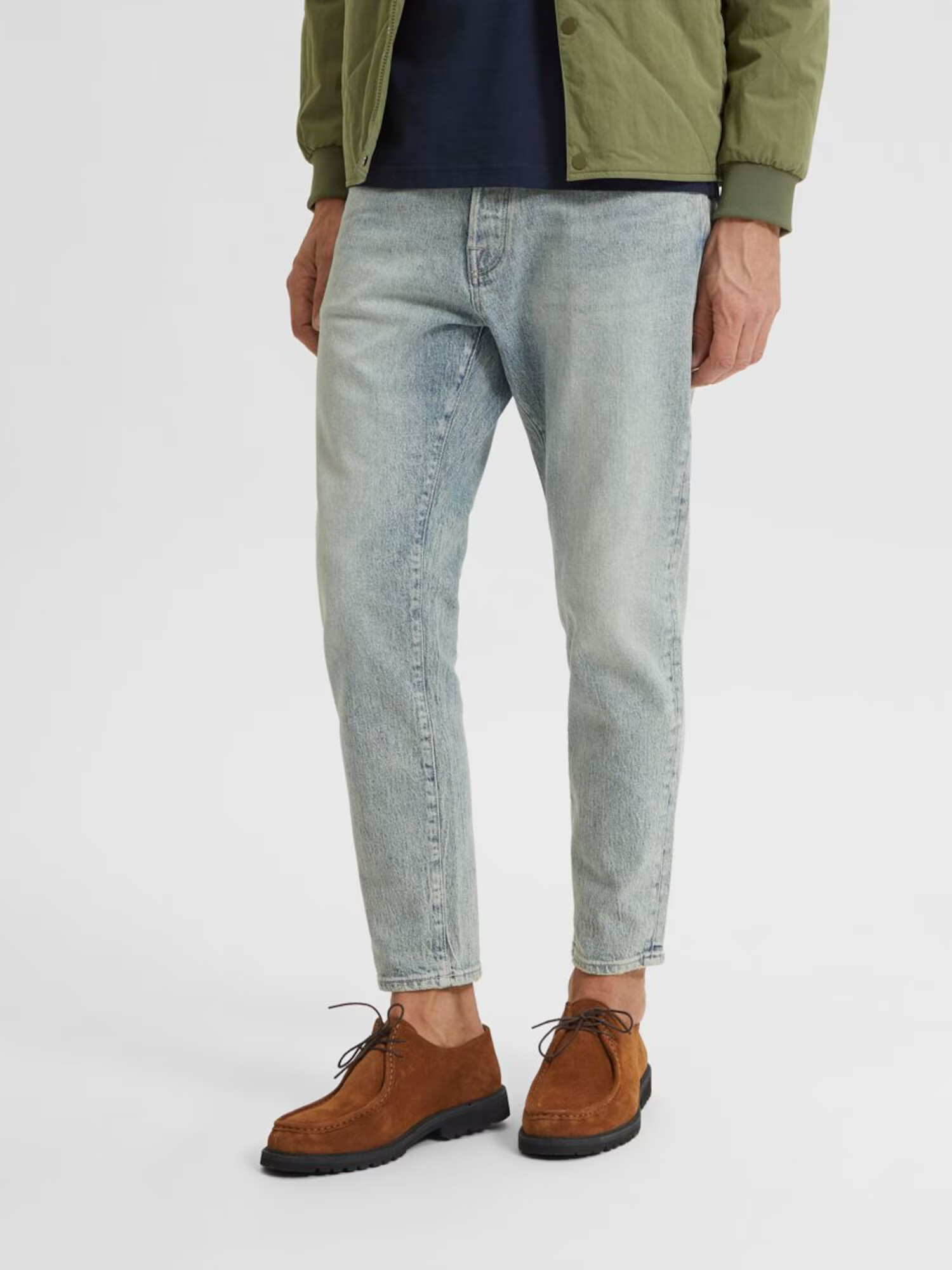 SELECTED HOMME Jeans albastru pastel - Pled.ro