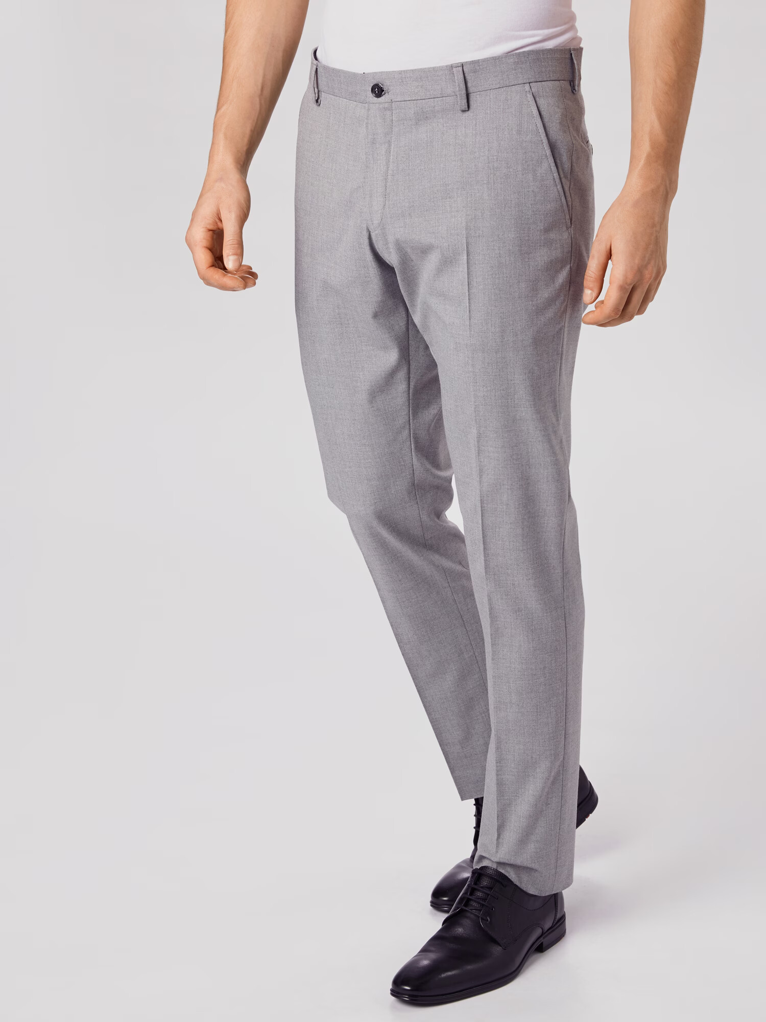 SELECTED HOMME Pantaloni cu dungă gri - Pled.ro