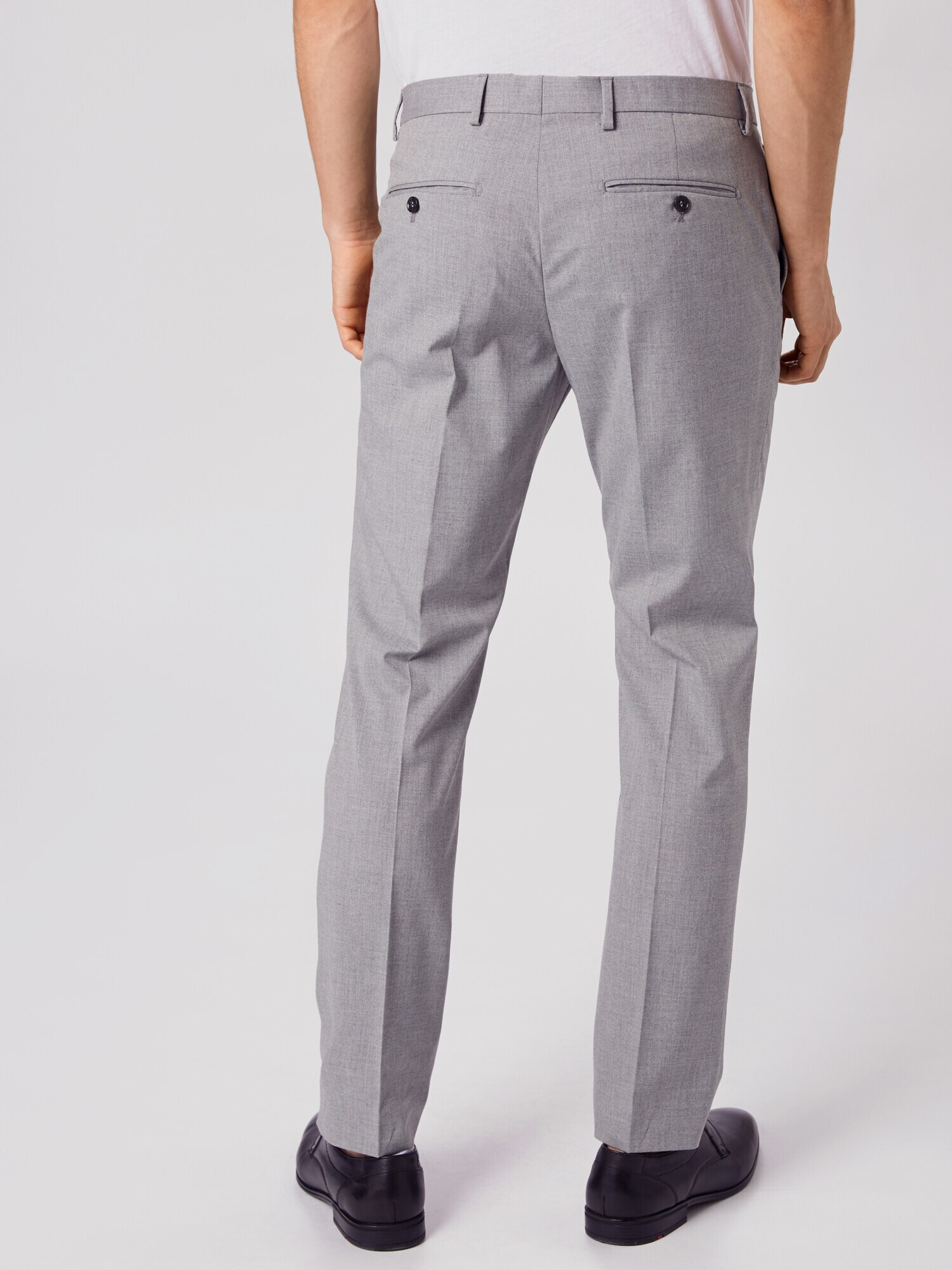 SELECTED HOMME Pantaloni cu dungă gri - Pled.ro