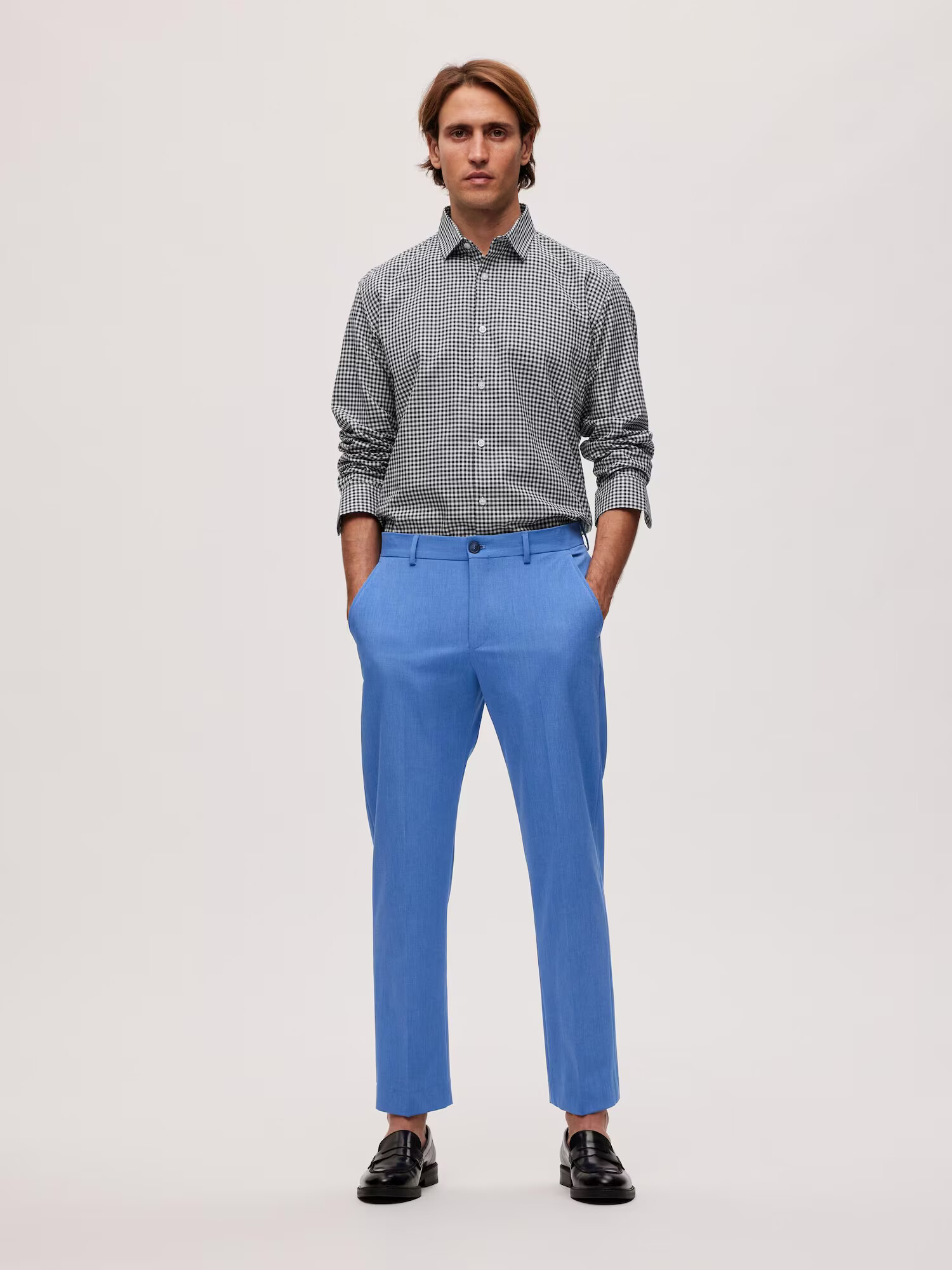 SELECTED HOMME Pantaloni cu dungă 'LIAM' azur - Pled.ro