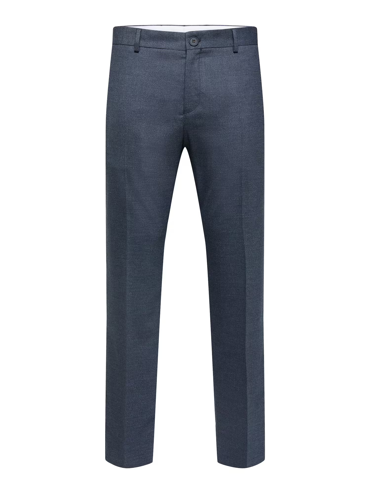 SELECTED HOMME Pantaloni cu dungă 'Logan' albastru noapte / gri deschis - Pled.ro