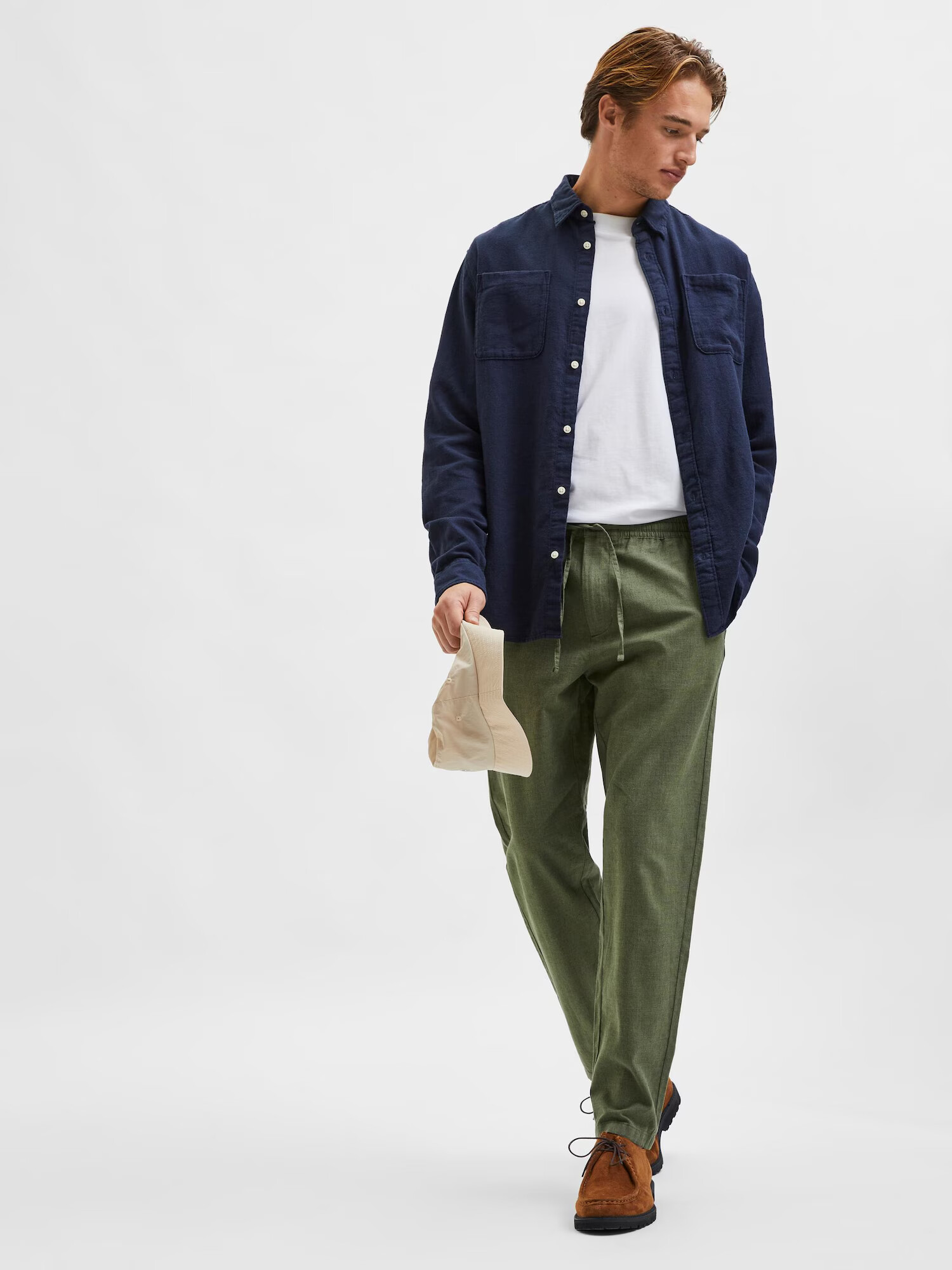 SELECTED HOMME Pantaloni 'Newton' oliv - Pled.ro