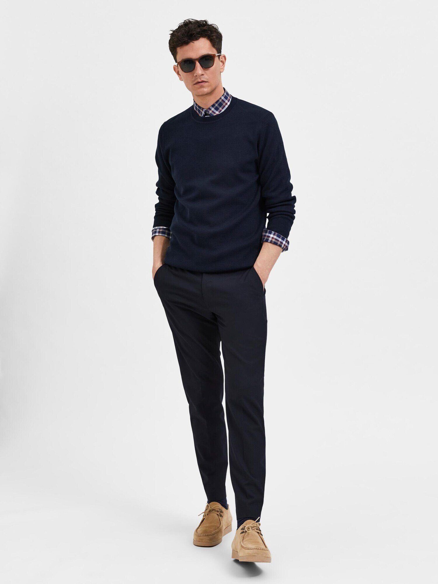 SELECTED HOMME Pantaloni 'OSBY' bleumarin - Pled.ro