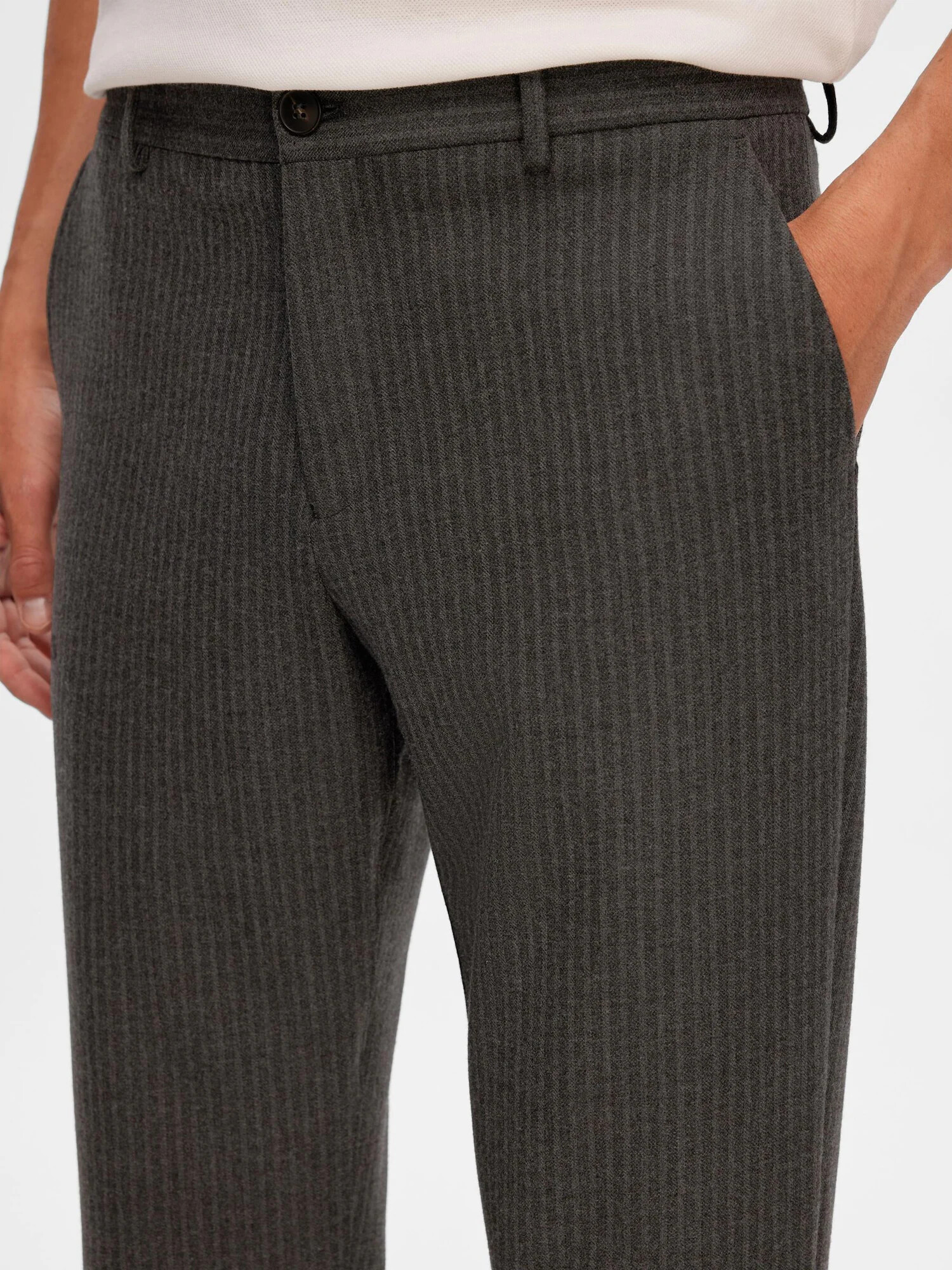 SELECTED HOMME Pantaloni 'Robert' gri închis - Pled.ro