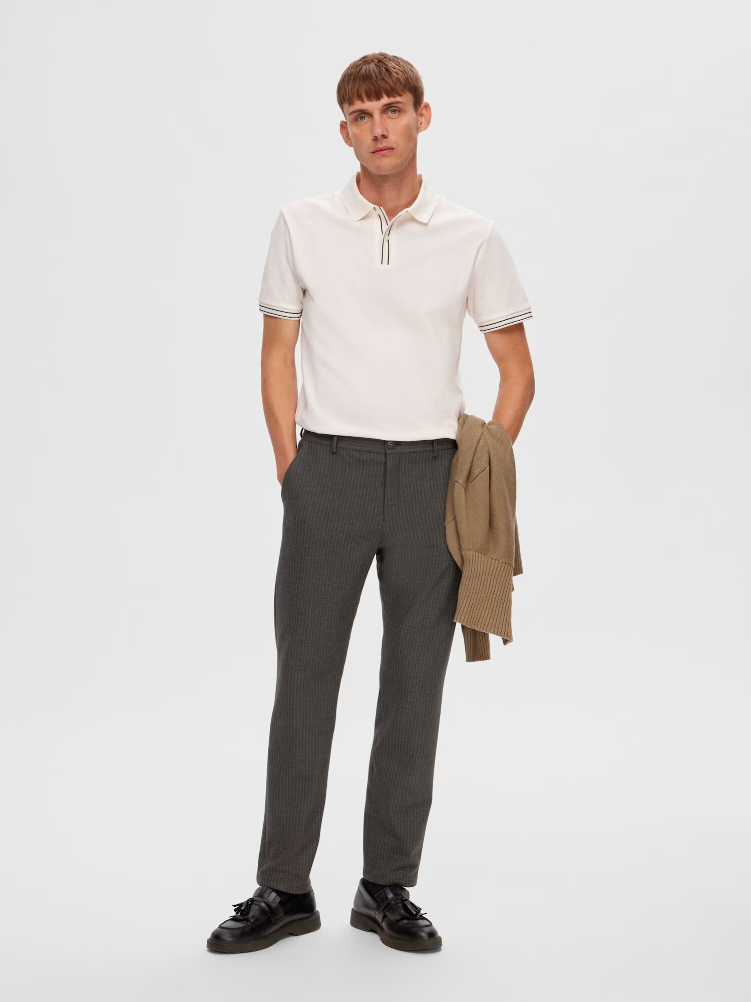 SELECTED HOMME Pantaloni 'Robert' gri închis - Pled.ro