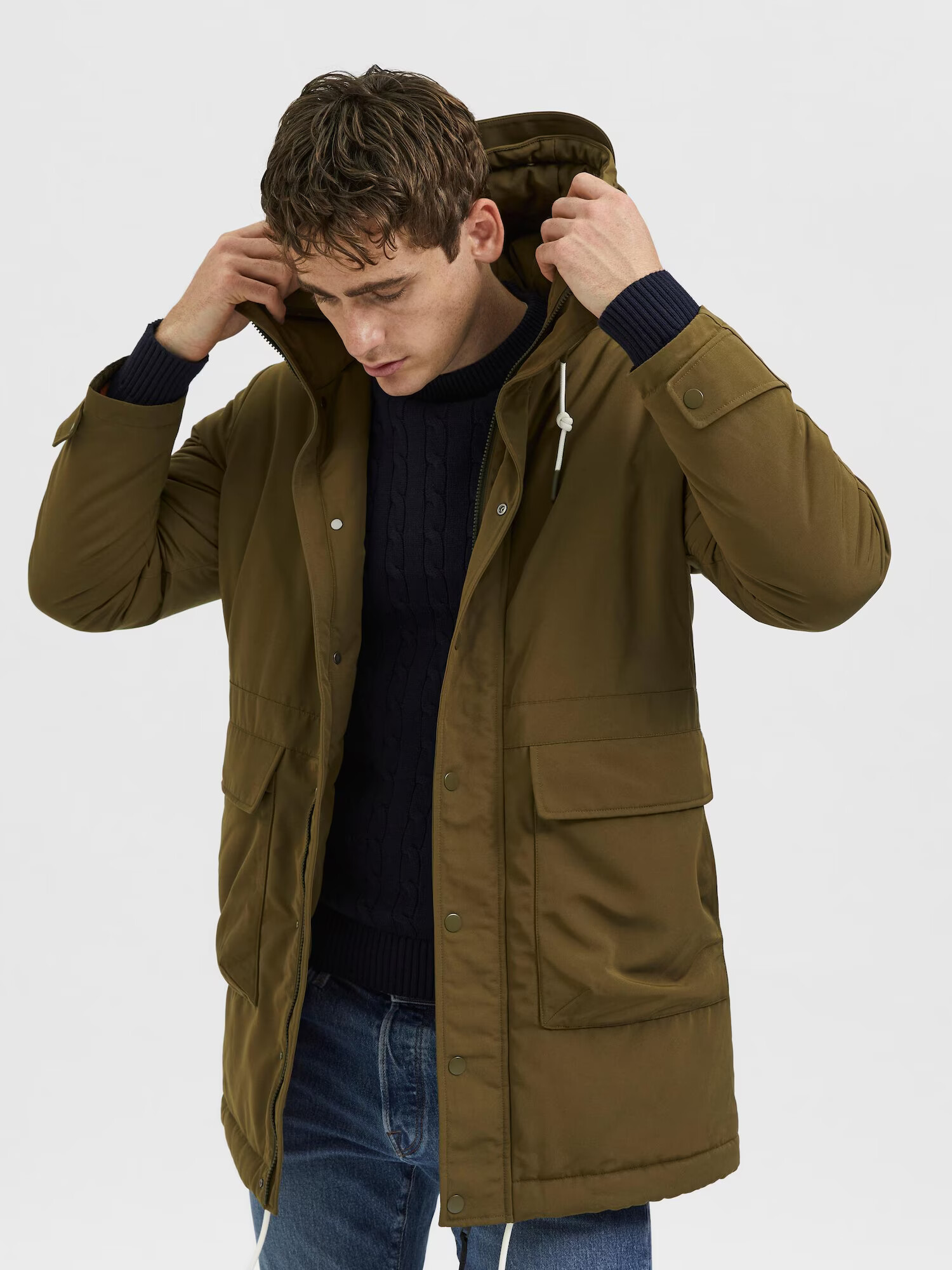 SELECTED HOMME Parka de primăvară-toamnă 'Rodney' oliv - Pled.ro