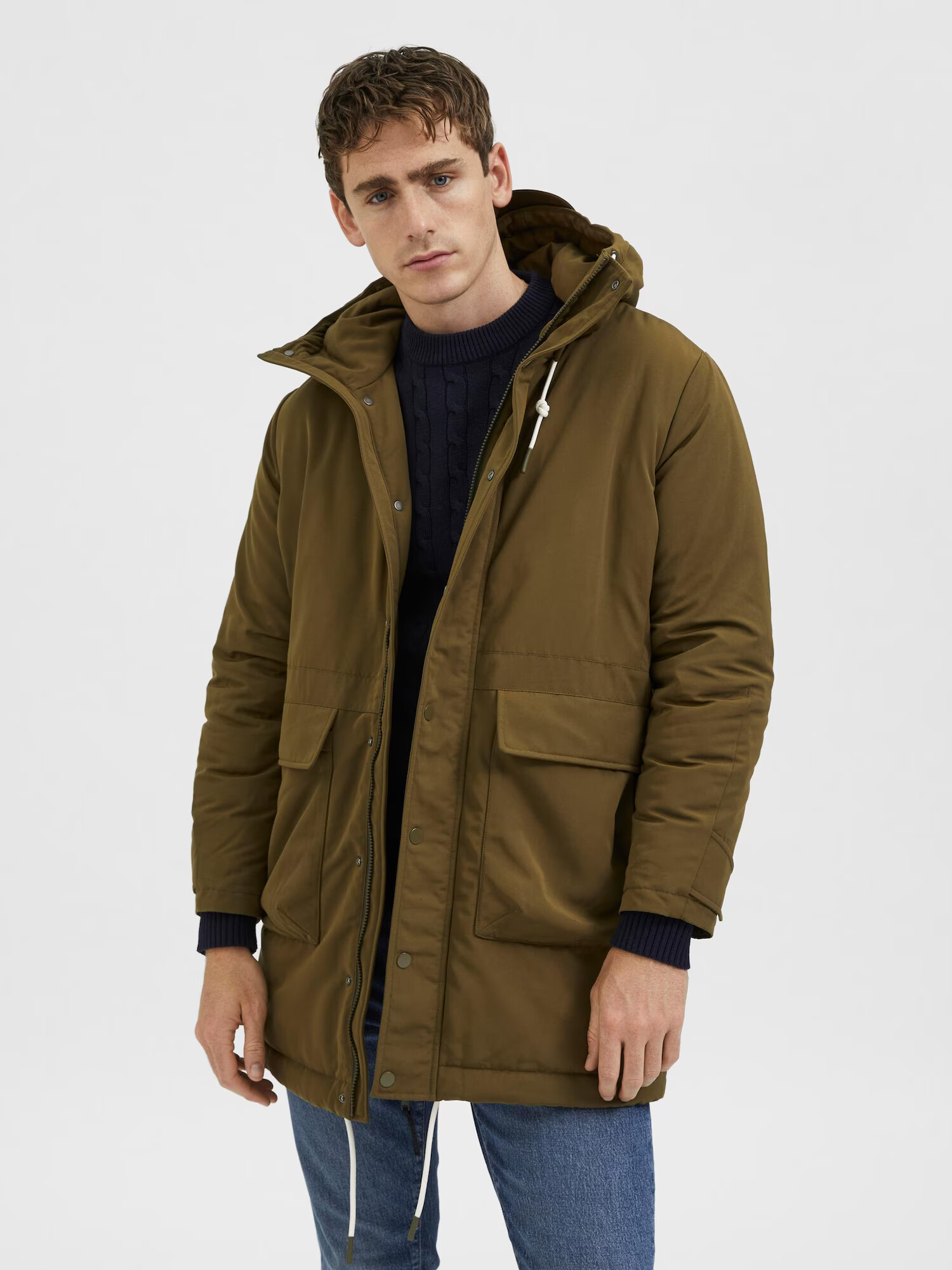 SELECTED HOMME Parka de primăvară-toamnă 'Rodney' oliv - Pled.ro