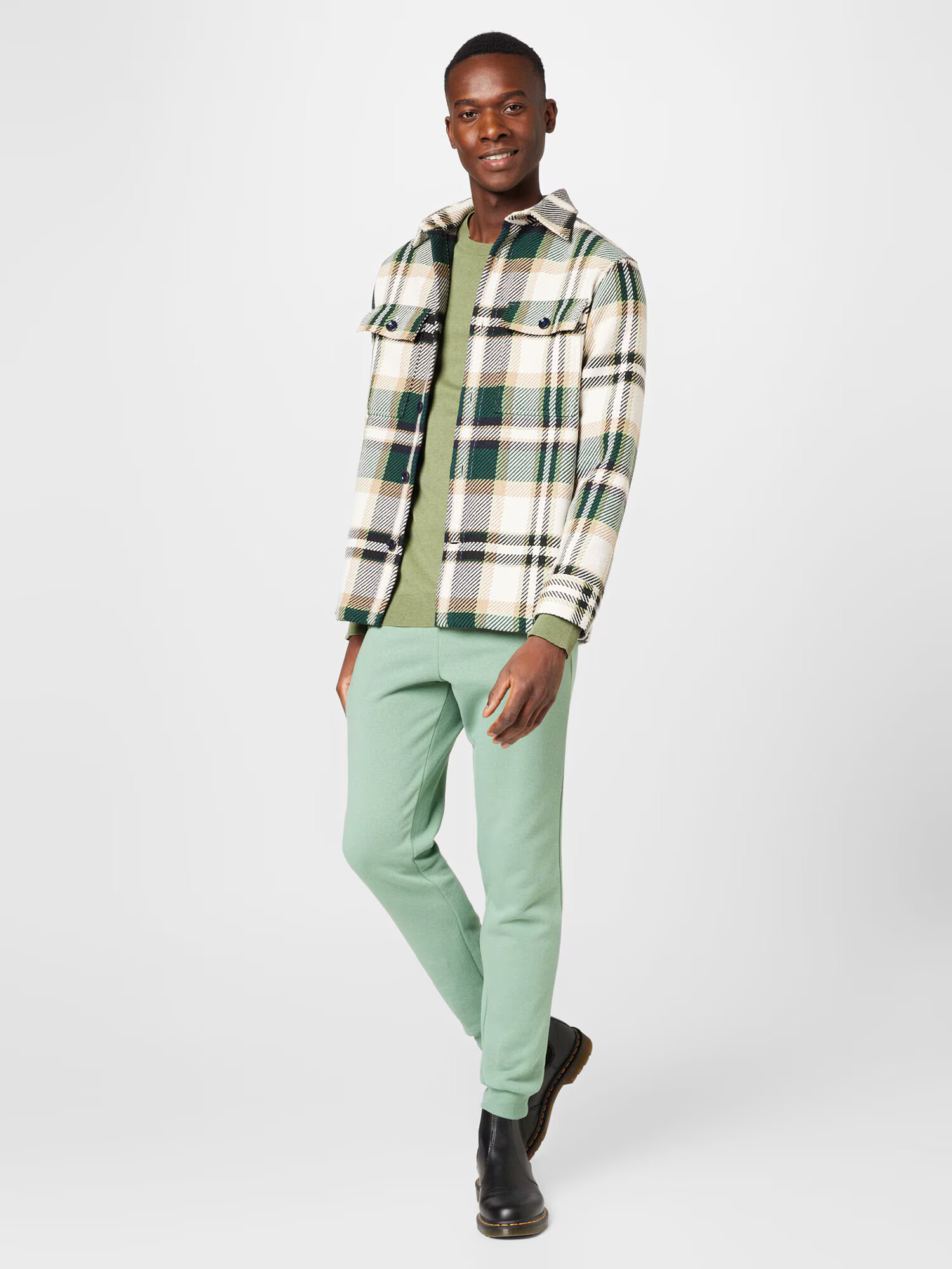 SELECTED HOMME Pulover 'BERG' verde - Pled.ro