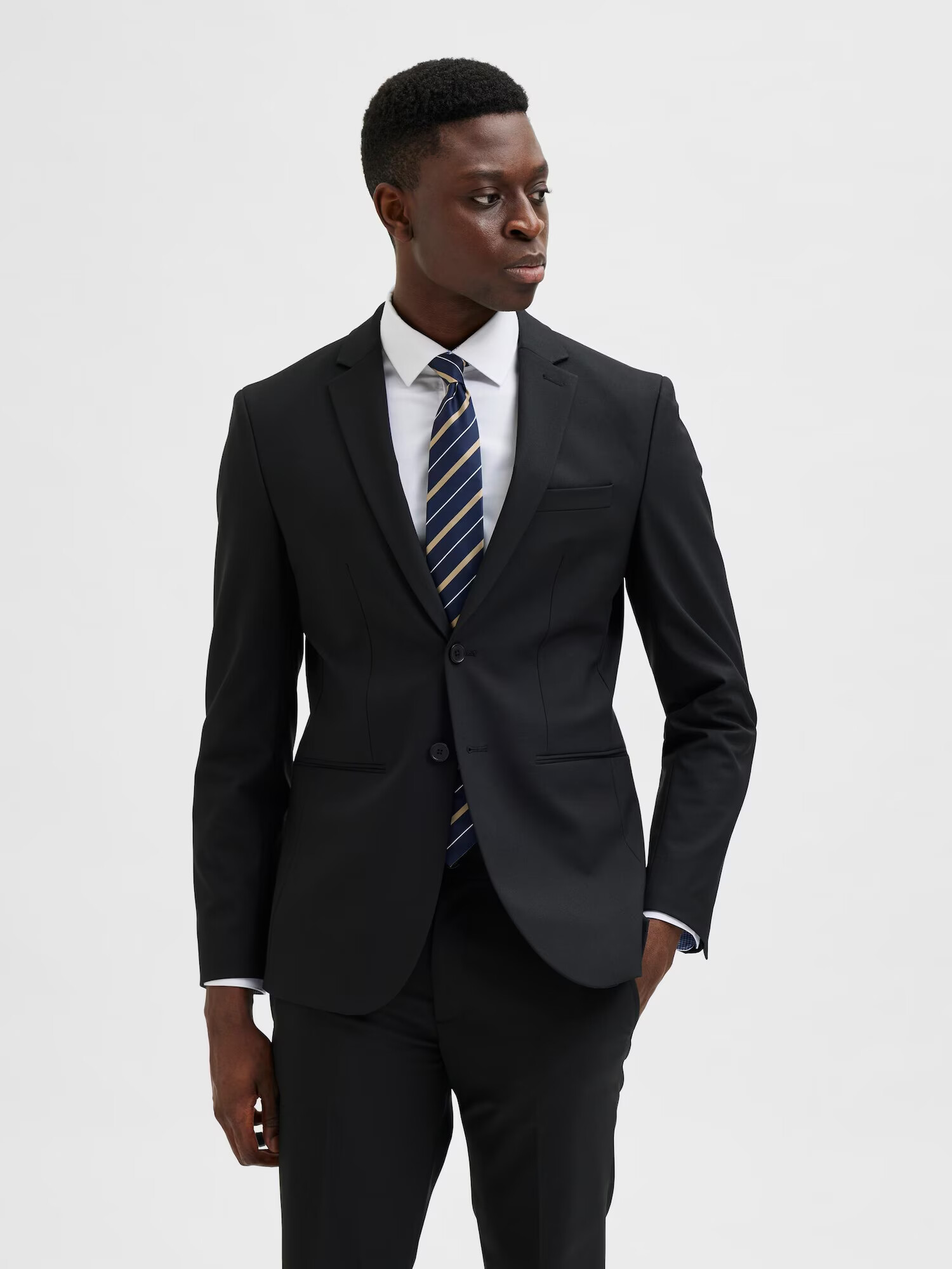 SELECTED HOMME Sacou Business 'Josh' negru - Pled.ro