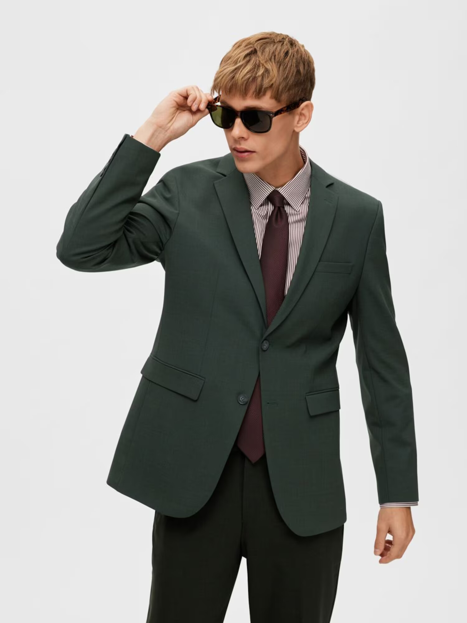 SELECTED HOMME Sacou 'ELON' verde pin - Pled.ro