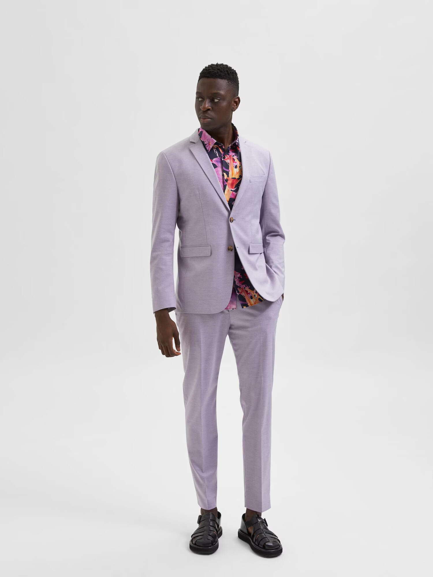 SELECTED HOMME Sacou mov pastel - Pled.ro