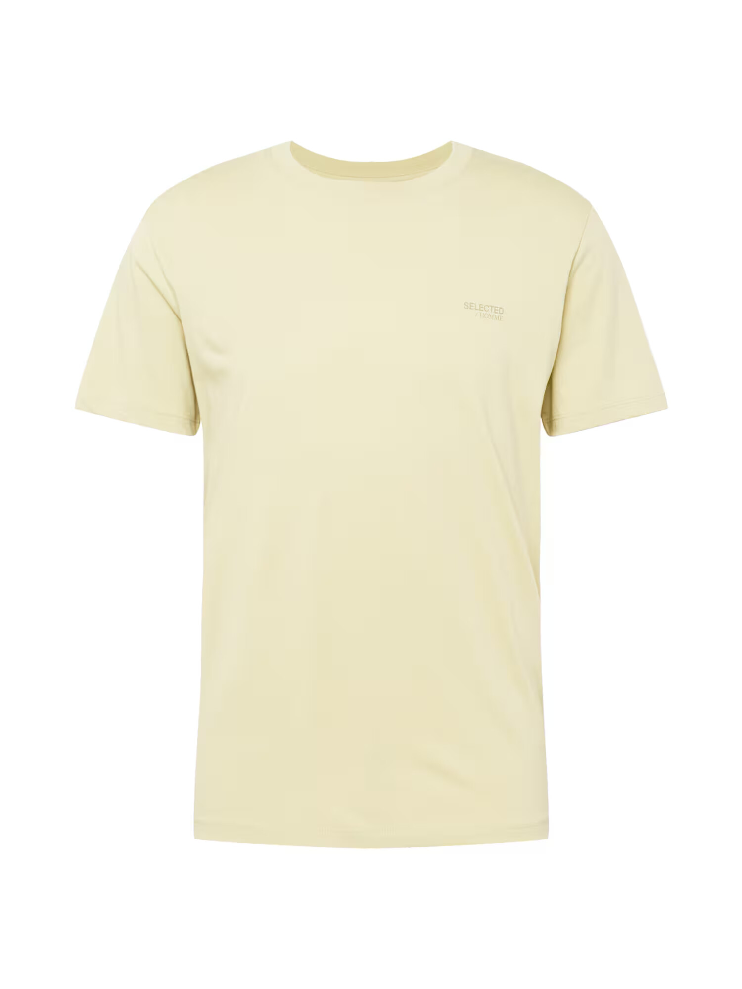 SELECTED HOMME Tricou 'ASPEN' gri închis / verde pastel - Pled.ro