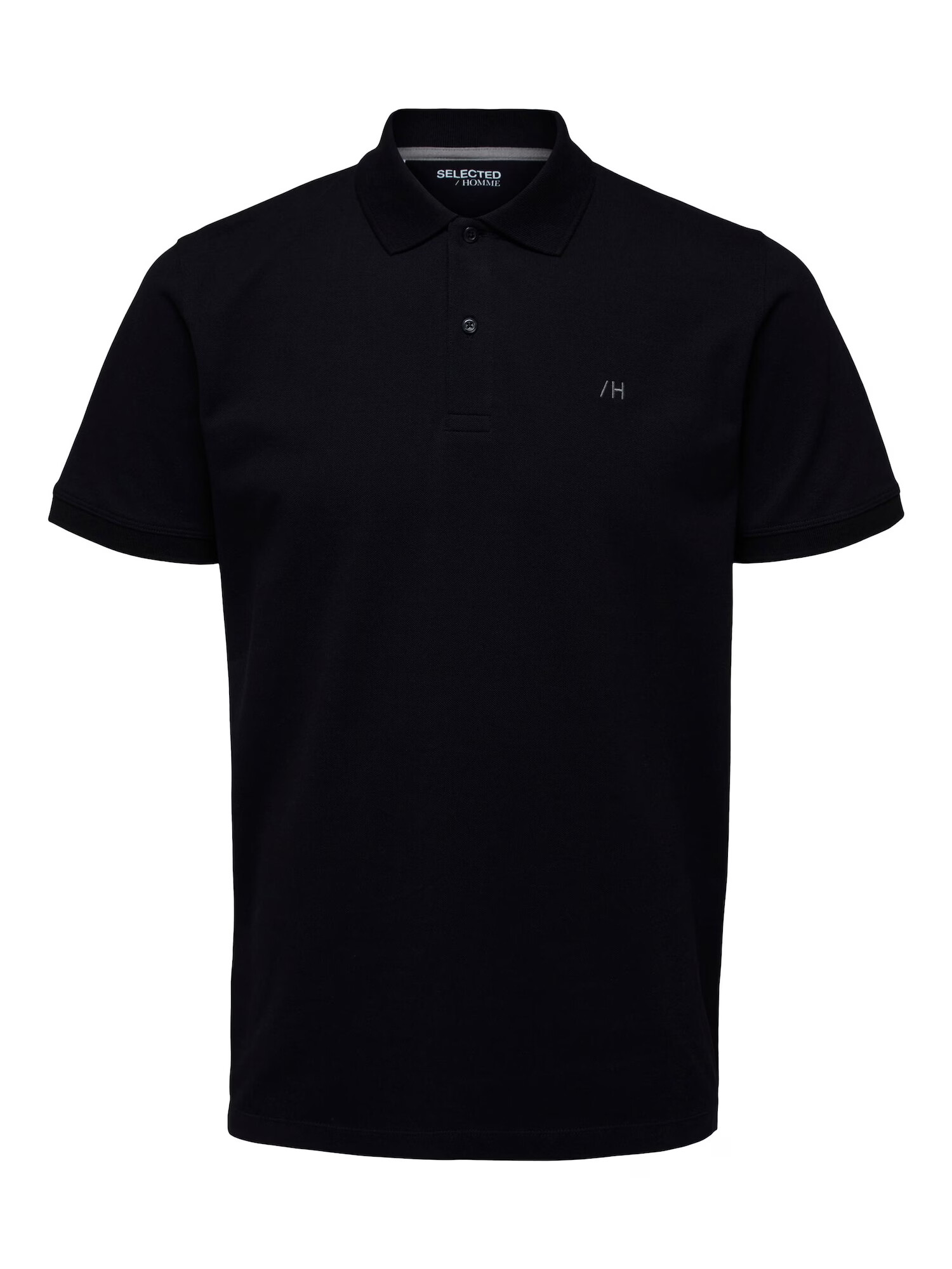 SELECTED HOMME Tricou 'Aze' gri / negru - Pled.ro