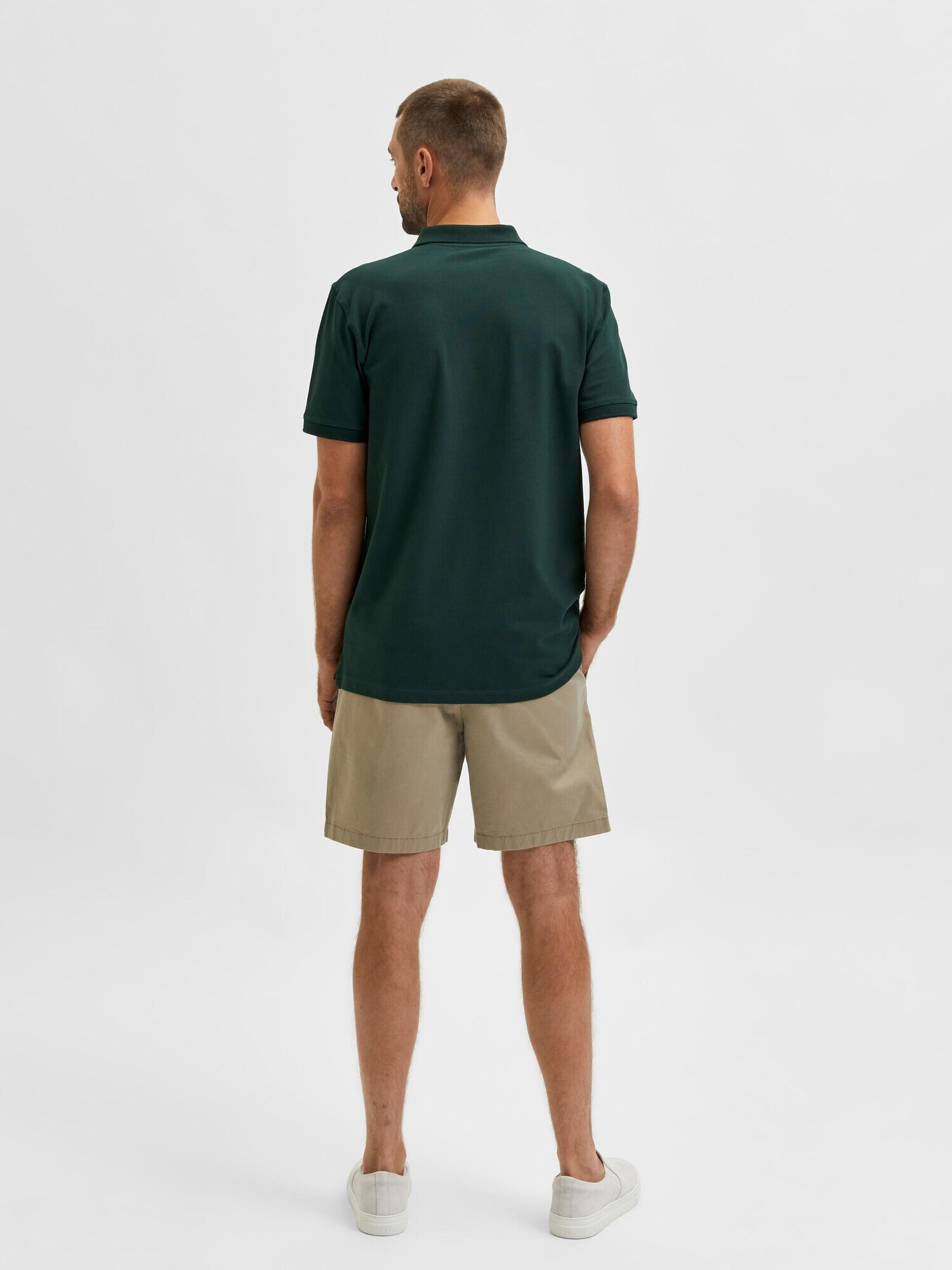 SELECTED HOMME Tricou 'AZE' verde închis / roșu - Pled.ro