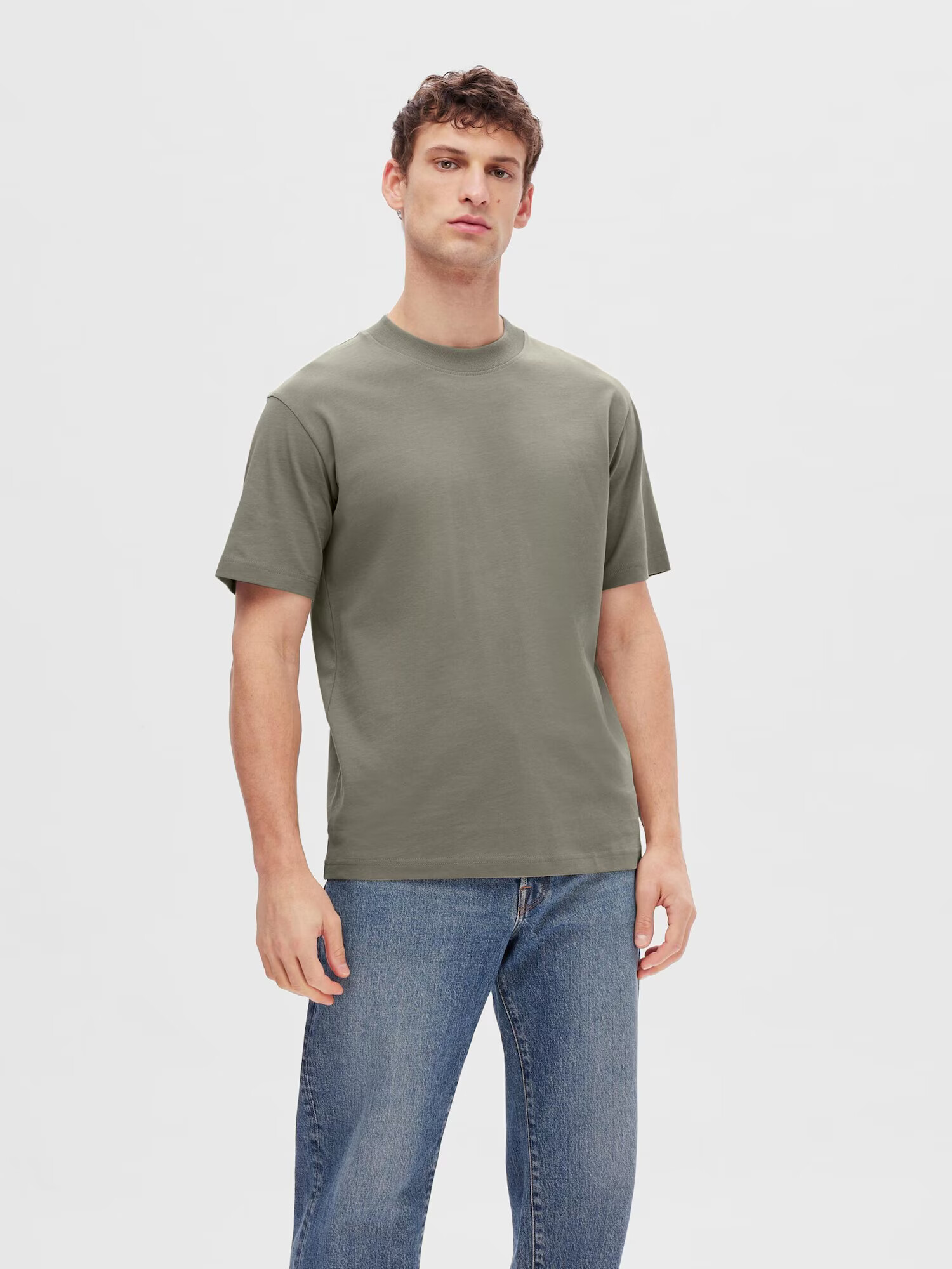 SELECTED HOMME Tricou 'Colman' verde - Pled.ro