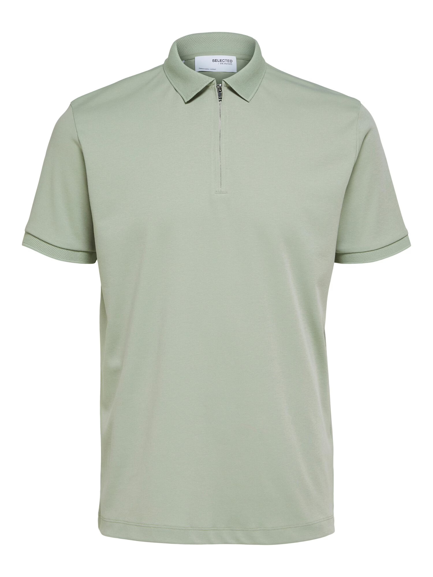 SELECTED HOMME Tricou 'Fave' verde deschis - Pled.ro