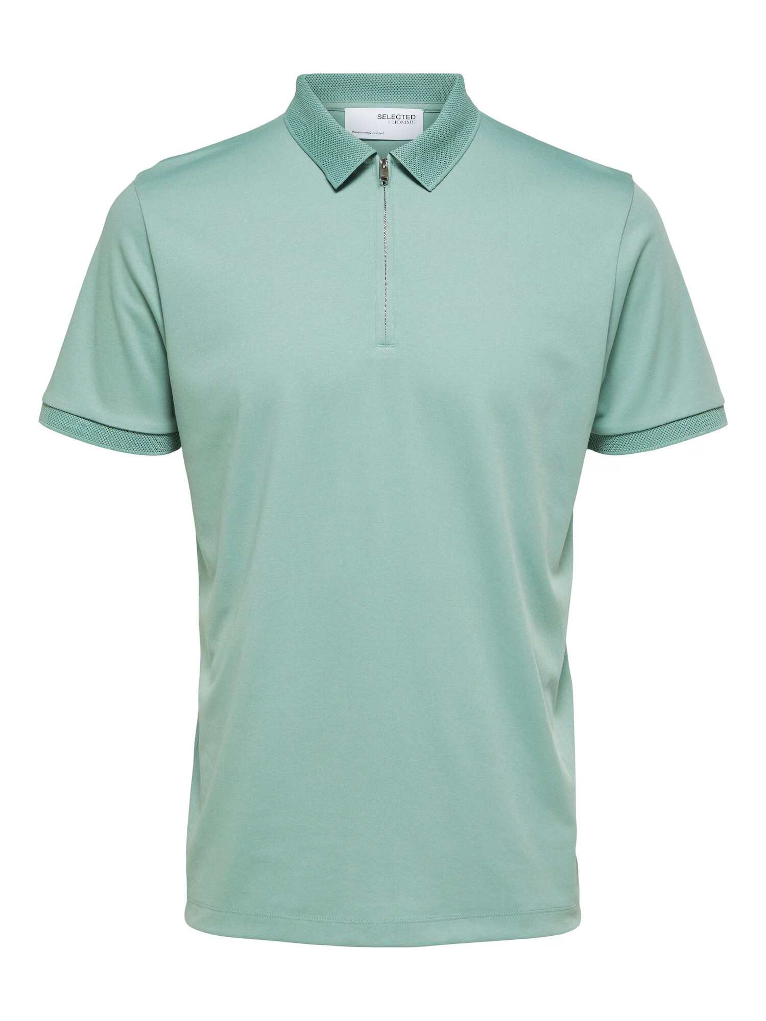 SELECTED HOMME Tricou 'Fave' verde mentă - Pled.ro