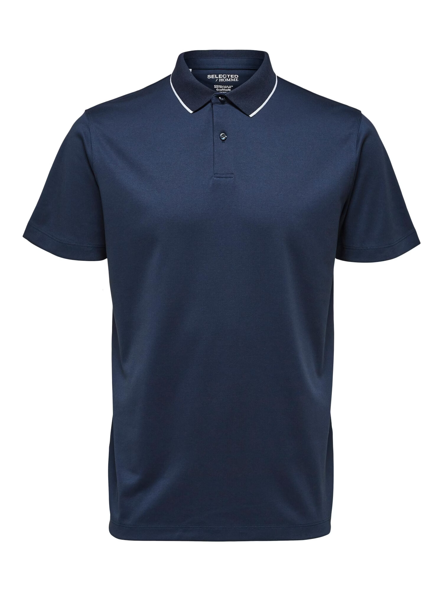 SELECTED HOMME Tricou 'Leroy' bleumarin / alb - Pled.ro