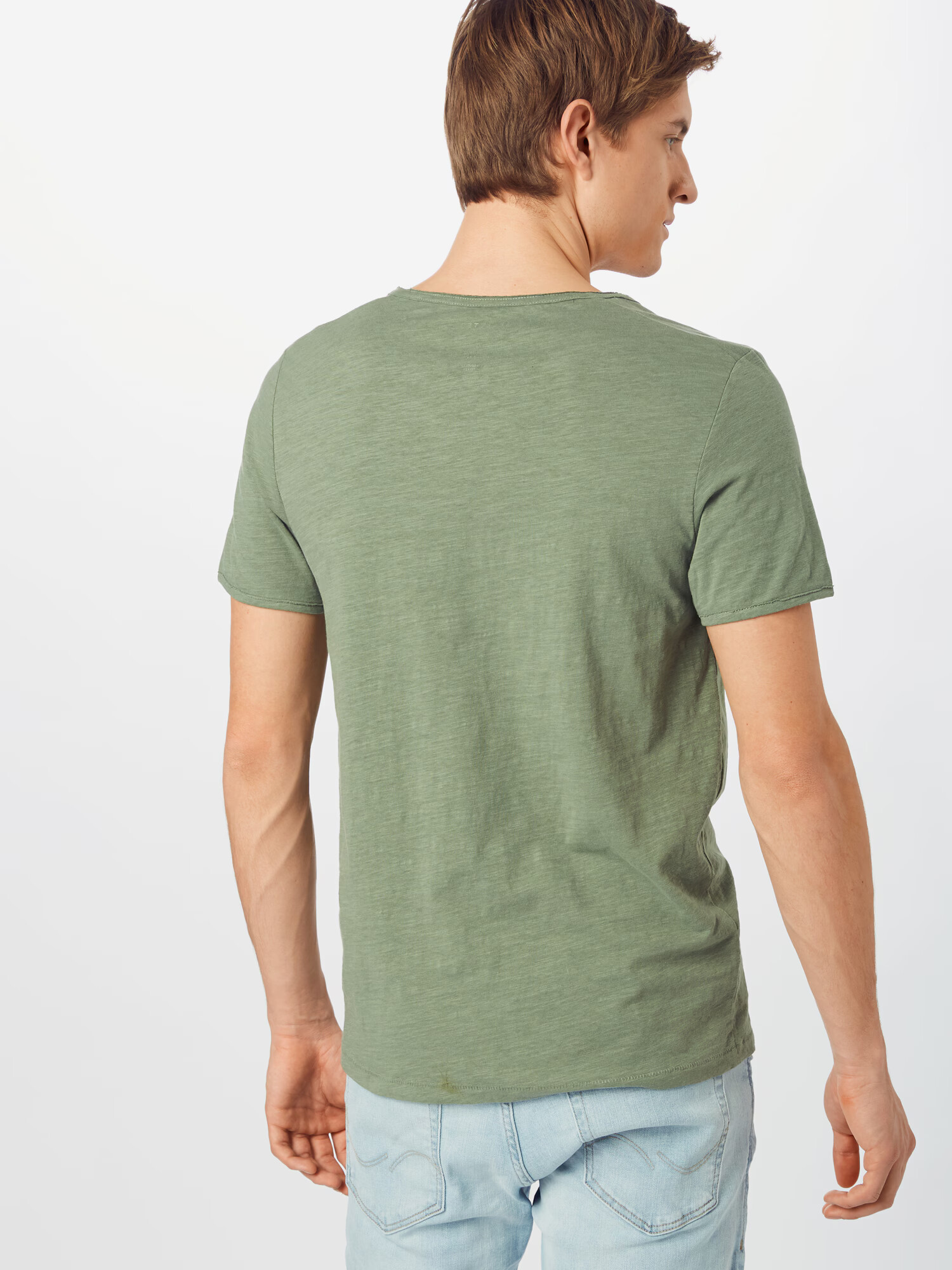 SELECTED HOMME Tricou 'Morgan' verde pastel - Pled.ro