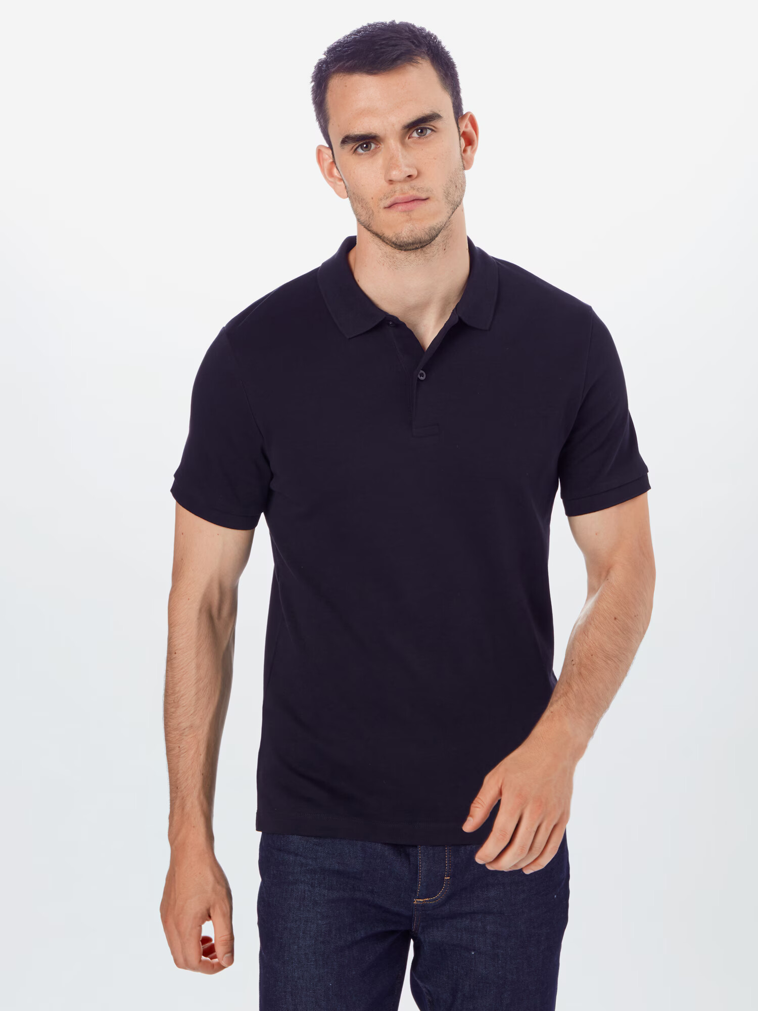 SELECTED HOMME Tricou negru - Pled.ro