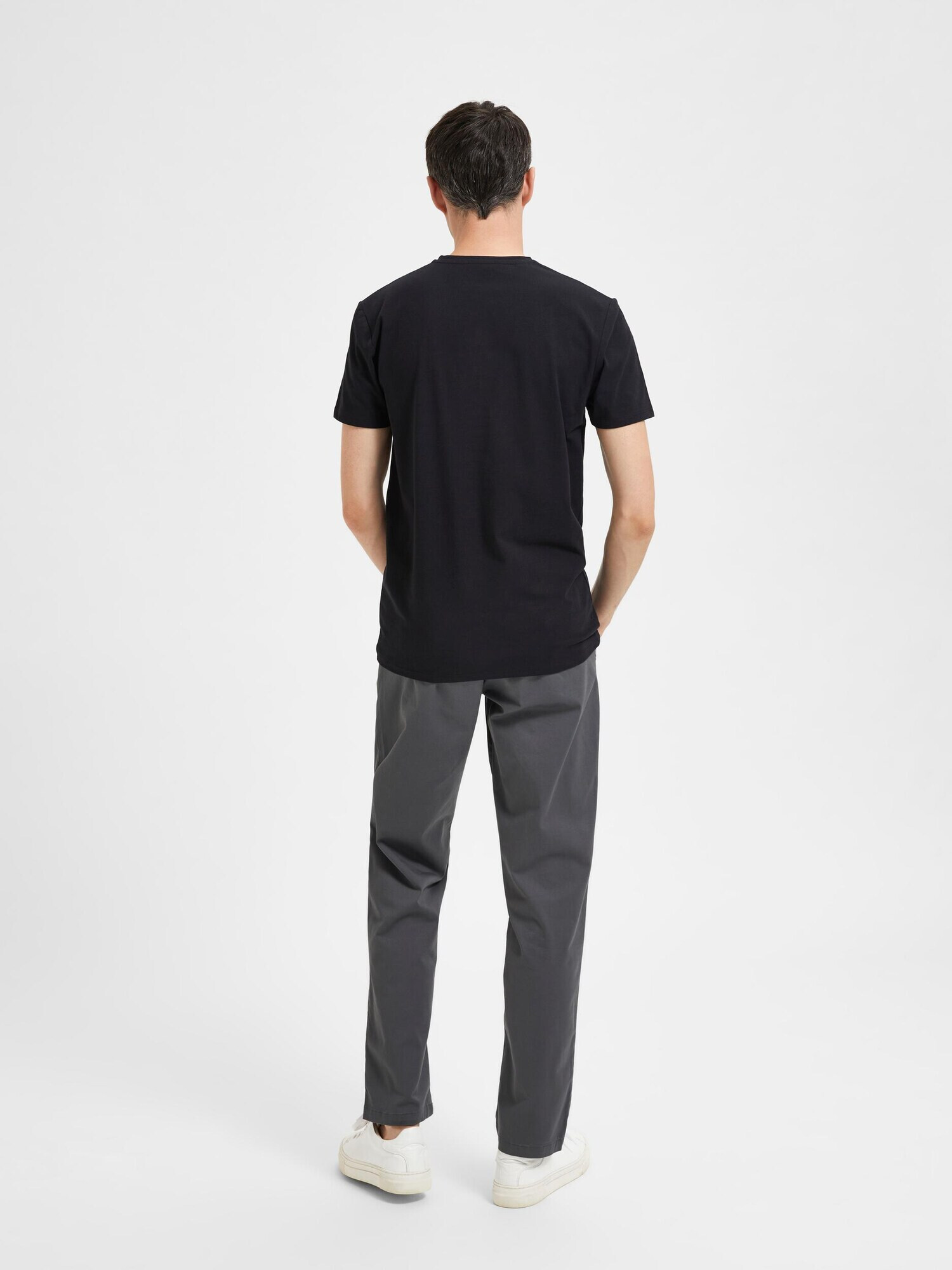 SELECTED HOMME Tricou negru - Pled.ro