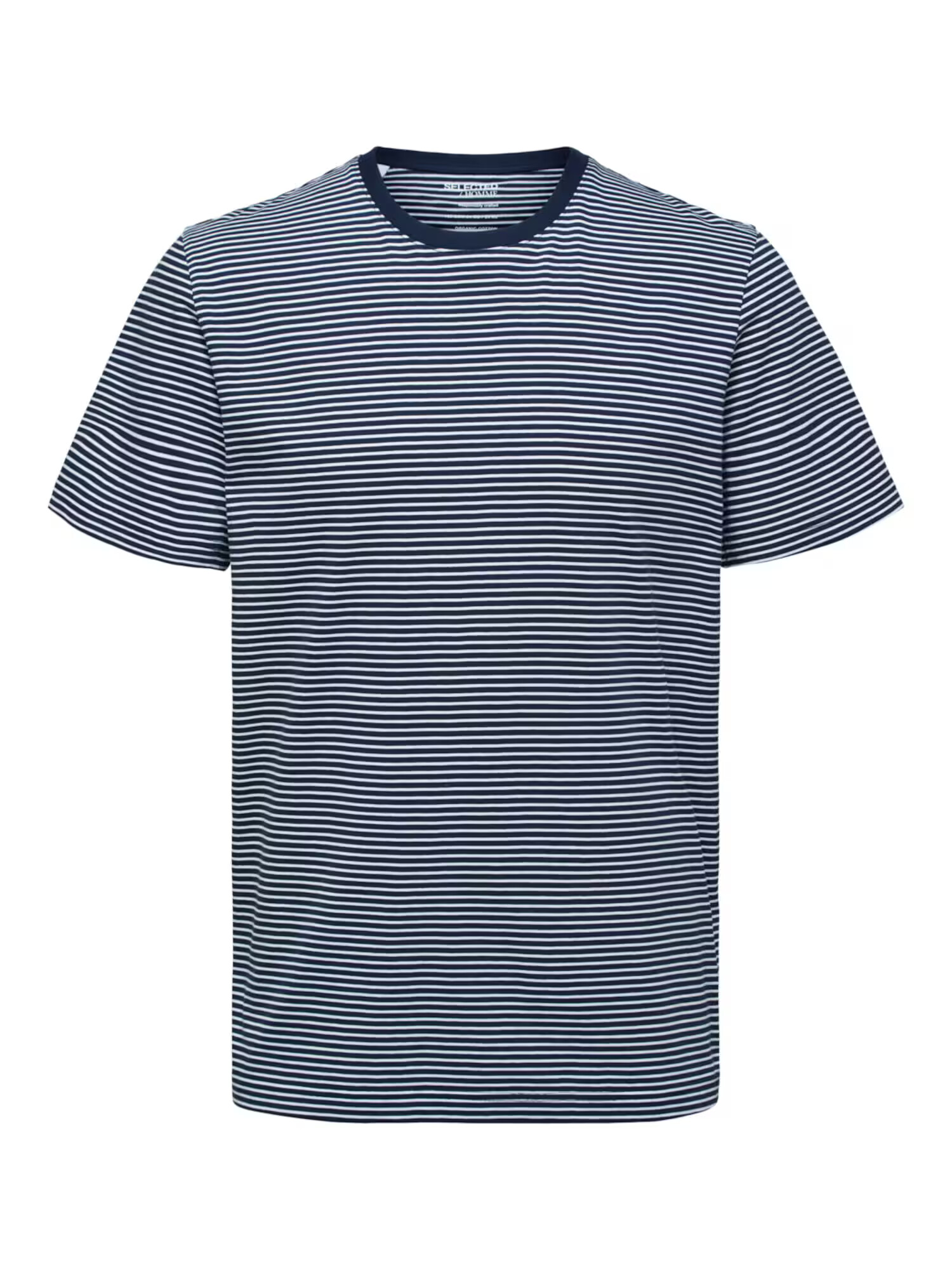 SELECTED HOMME Tricou 'Norman' bleumarin / alb - Pled.ro