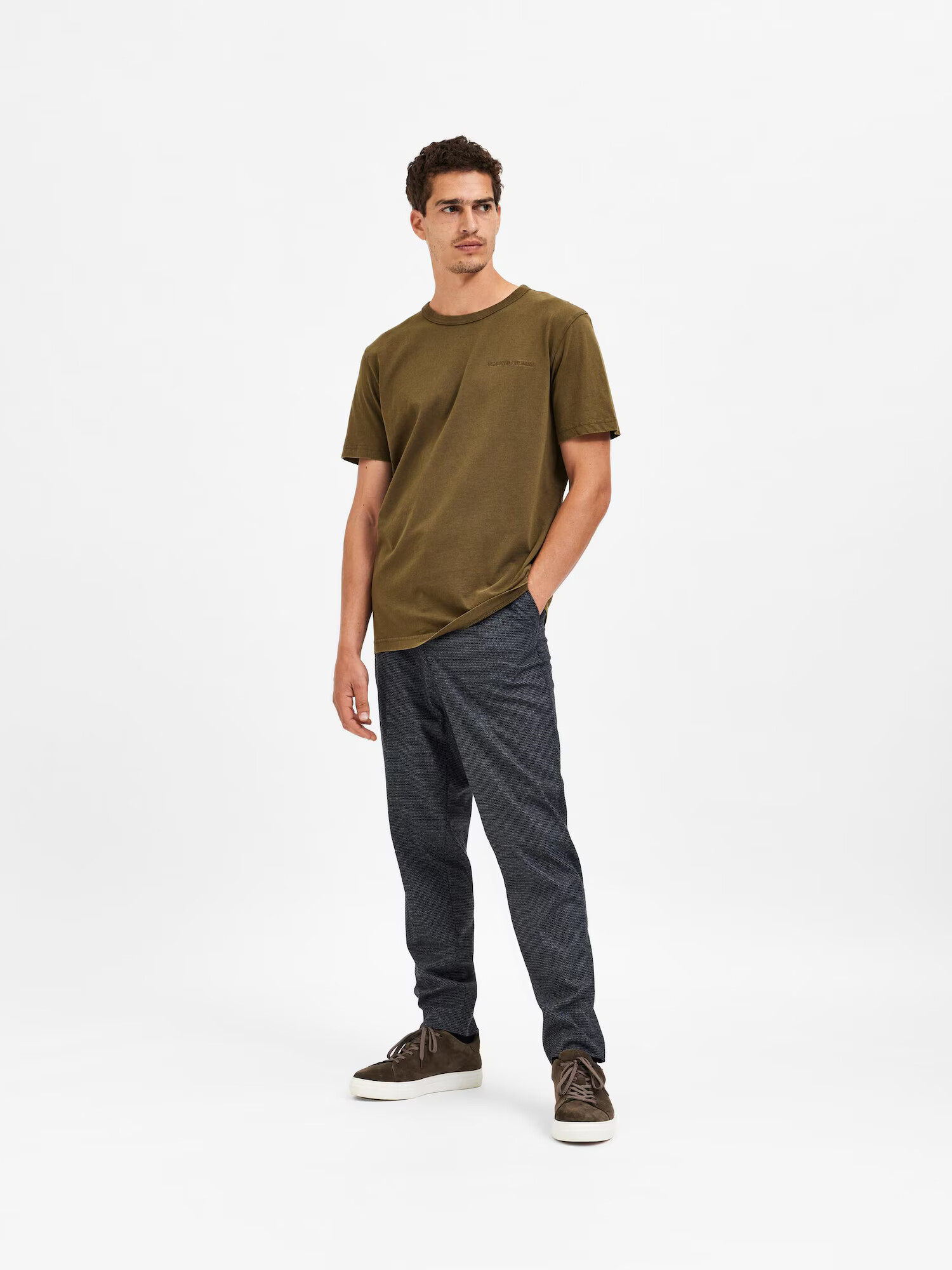 SELECTED HOMME Tricou 'Kay' oliv - Pled.ro