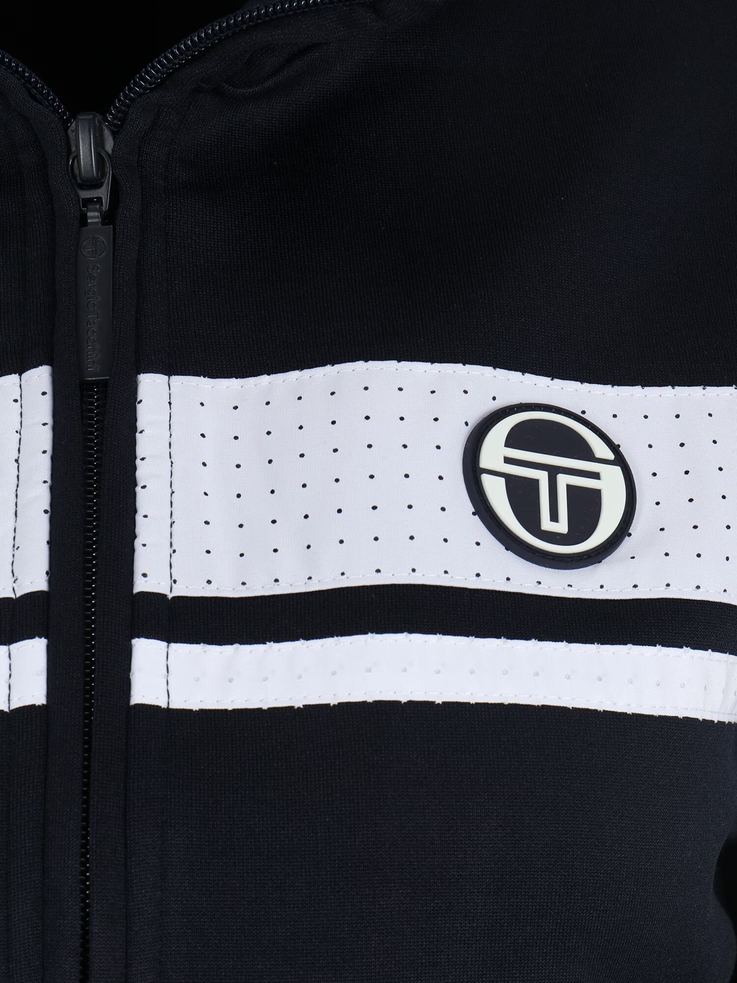 Sergio Tacchini Bluză cu fermoar sport bleumarin / alb - Pled.ro