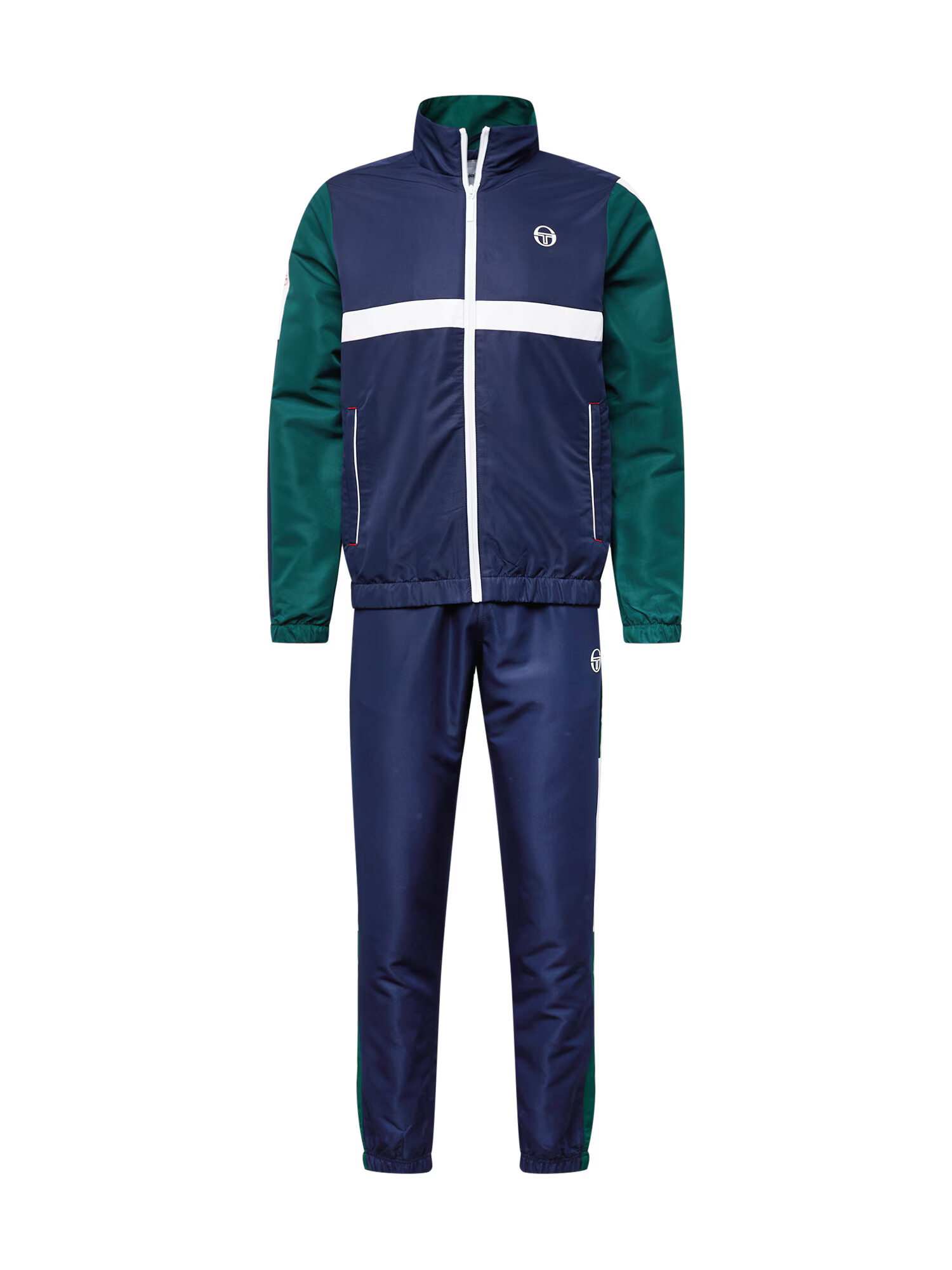 Sergio Tacchini Costum de trening 'Ginnico' bleumarin / verde / alb - Pled.ro