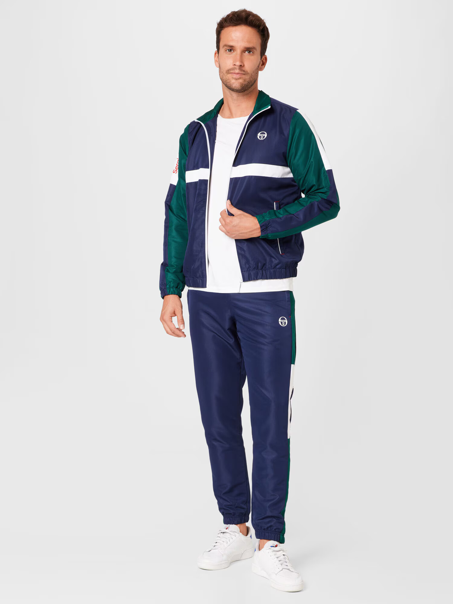 Sergio Tacchini Costum de trening 'Ginnico' bleumarin / verde / alb - Pled.ro