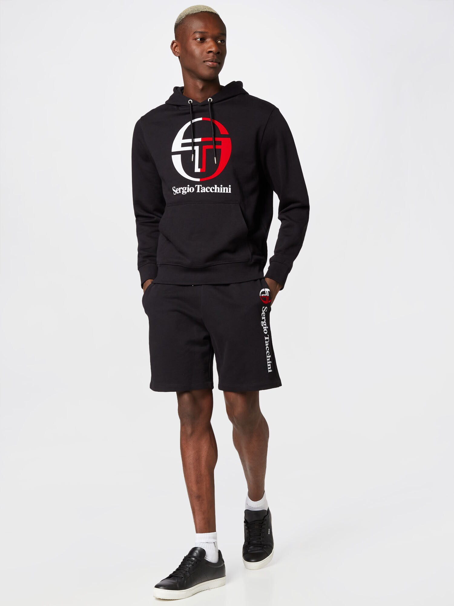 Sergio Tacchini Hanorac sport 'NEW IBERIS' roșu / negru / alb - Pled.ro