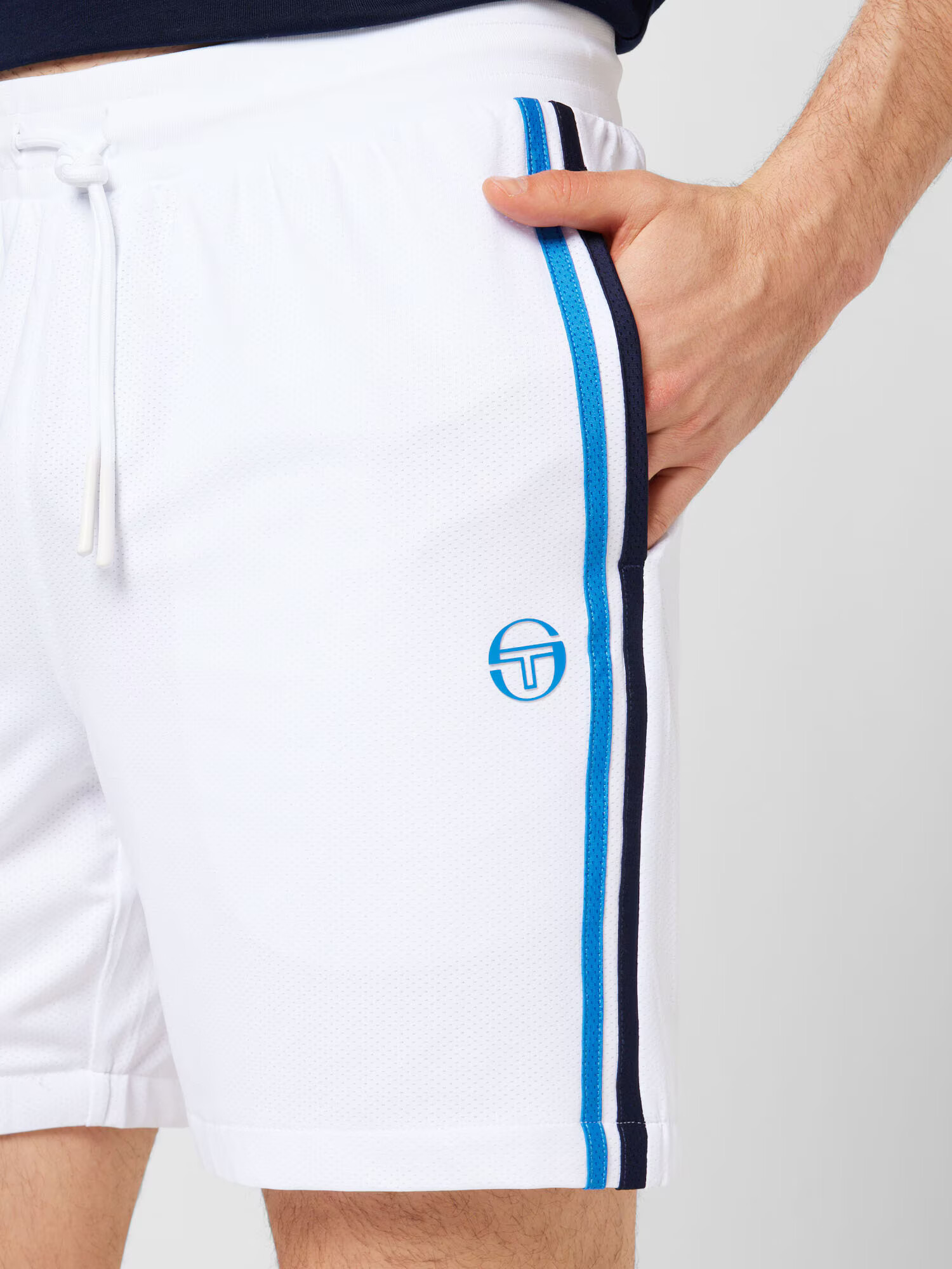 Sergio Tacchini Pantaloni 'DAMARINDO' albastru / bleumarin / alb - Pled.ro