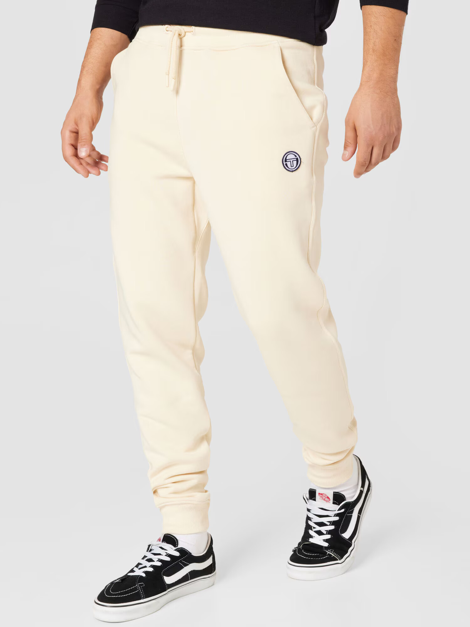 Sergio Tacchini Pantaloni 'FILIPPO' bej / negru - Pled.ro